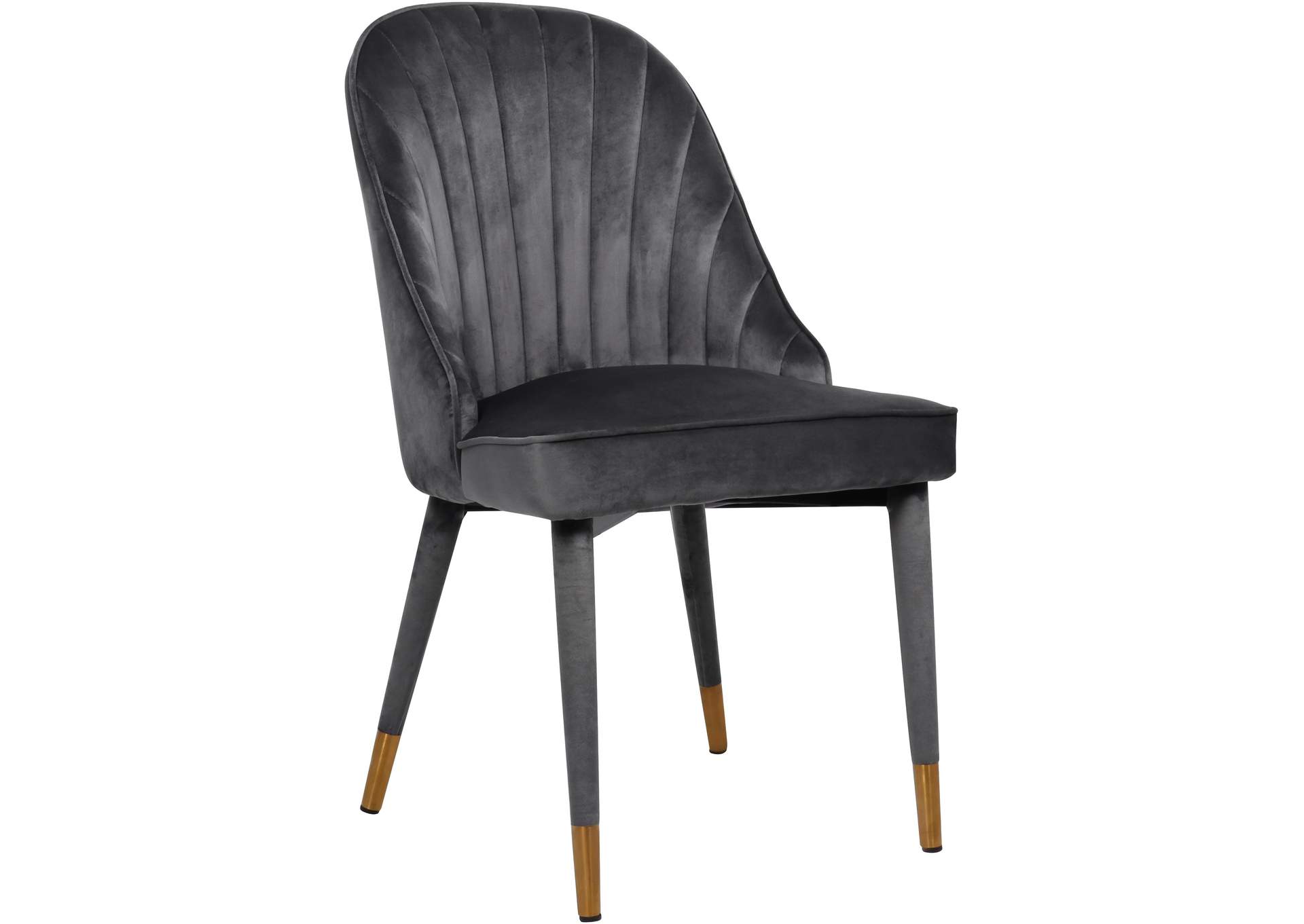 Belle Grey Velvet Dining Chair