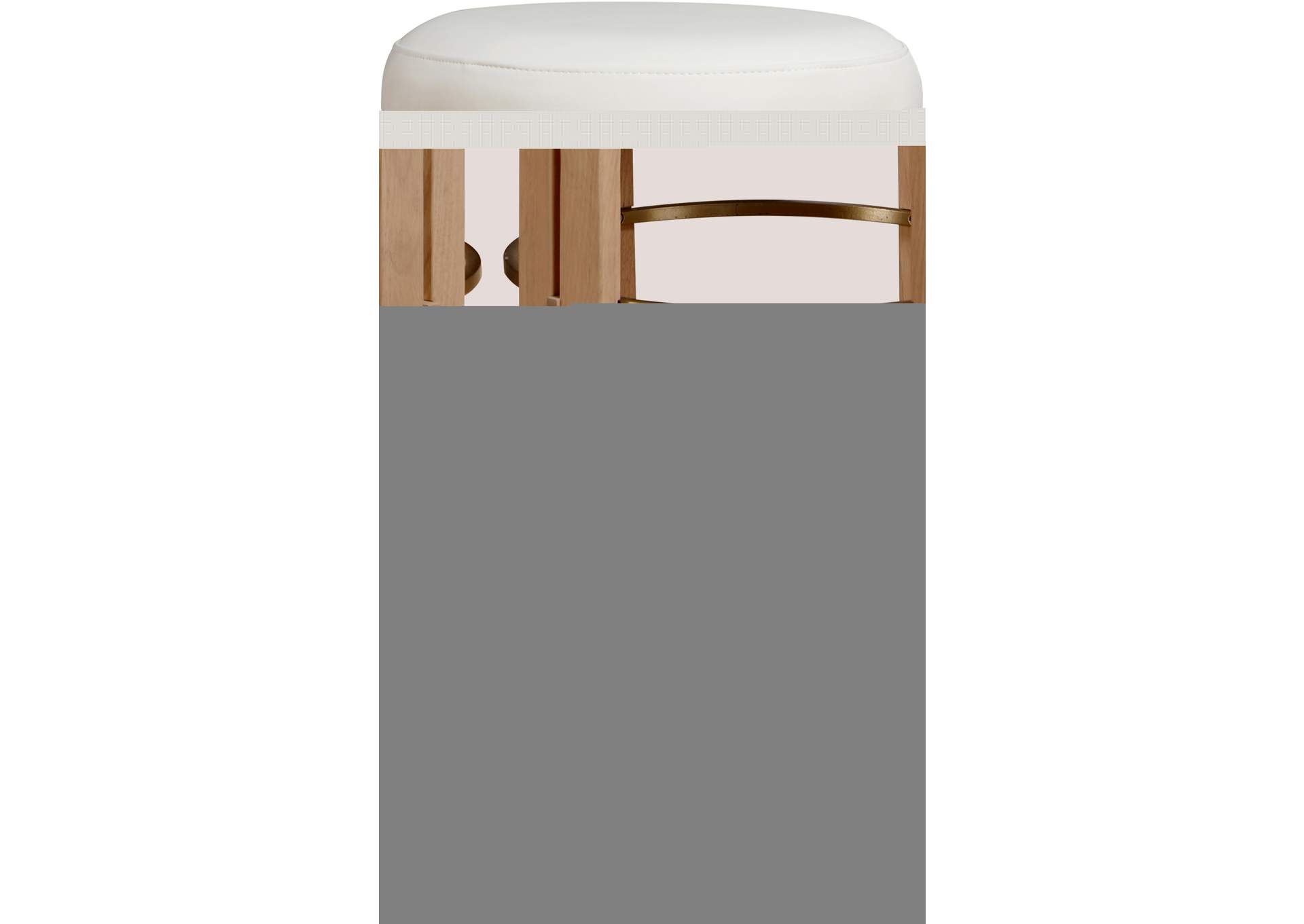 Harrison Cream Vegan Leather Counter Stool image 4