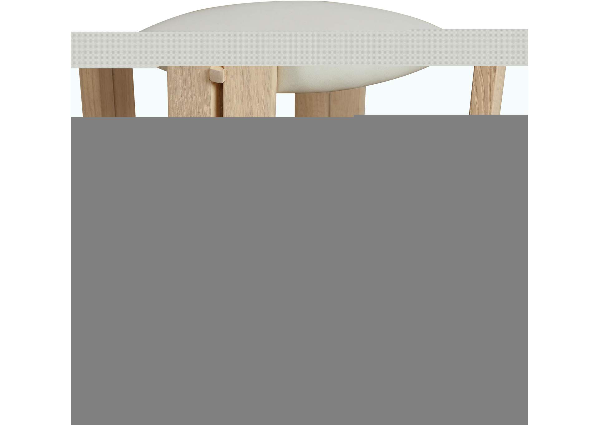 Harrison Cream Vegan Leather Counter Stool image 5