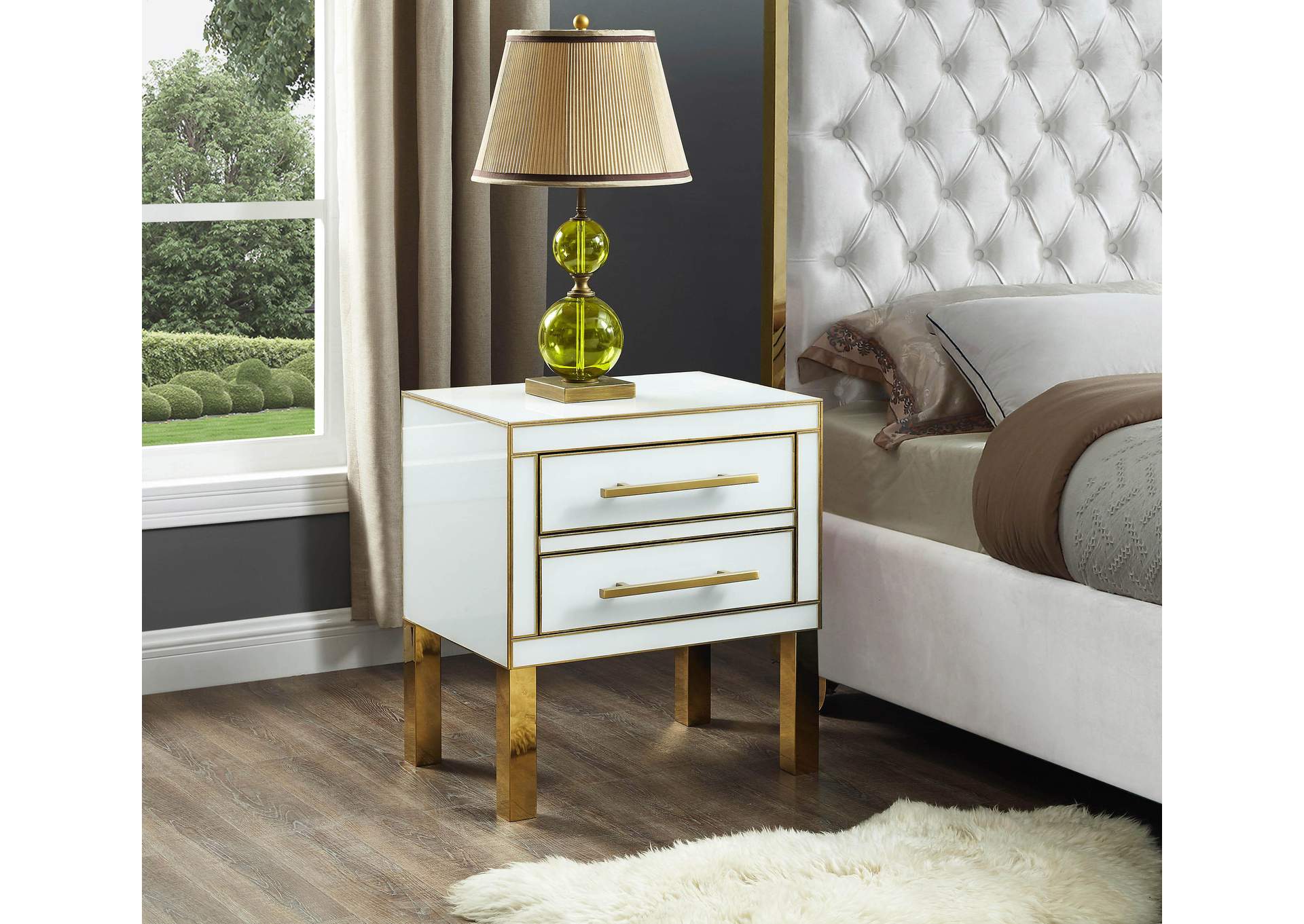 Gigi White Side Table