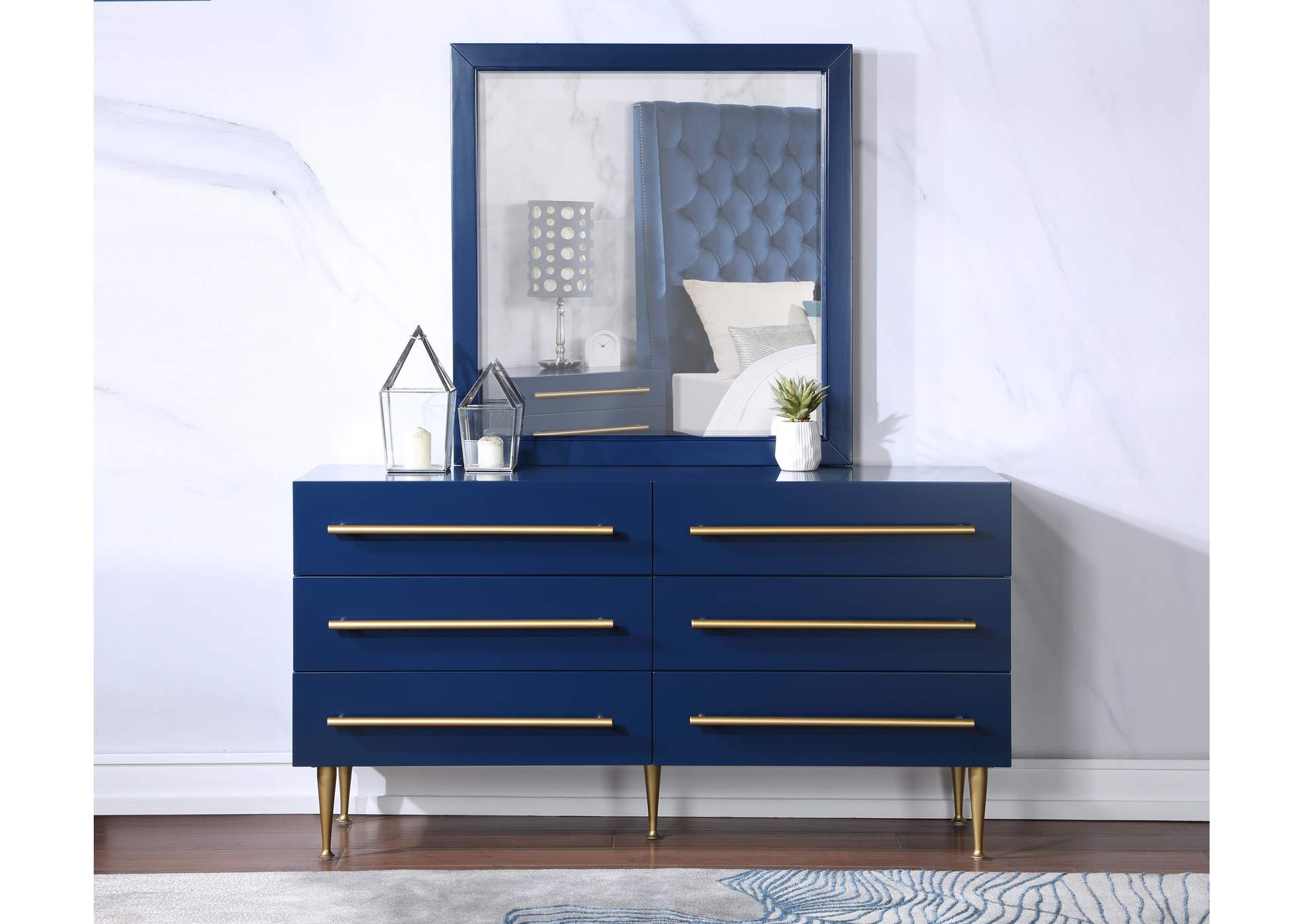 Marisol Navy Mirror