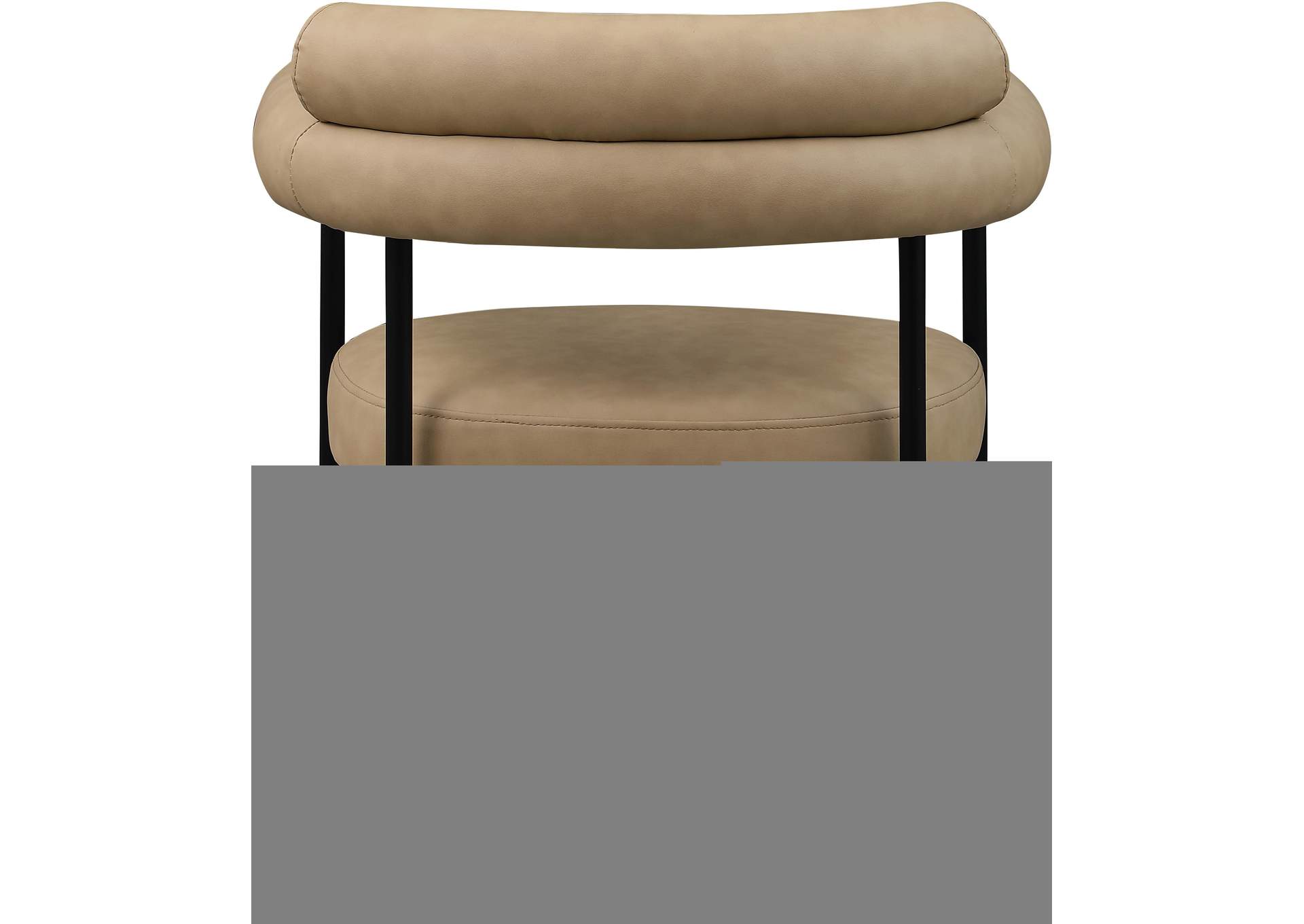 Blake Tan Vegan Leather Dining Chair