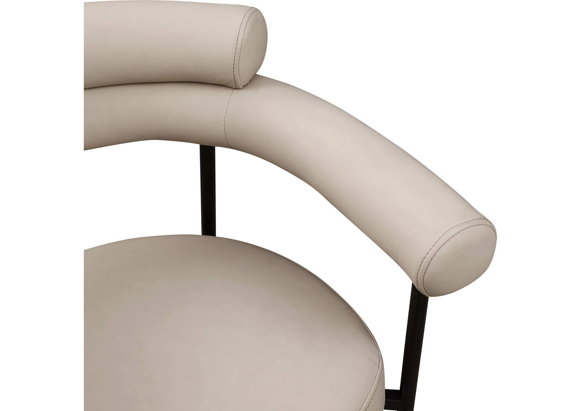 Blake Taupe Vegan Leather Dining Chair