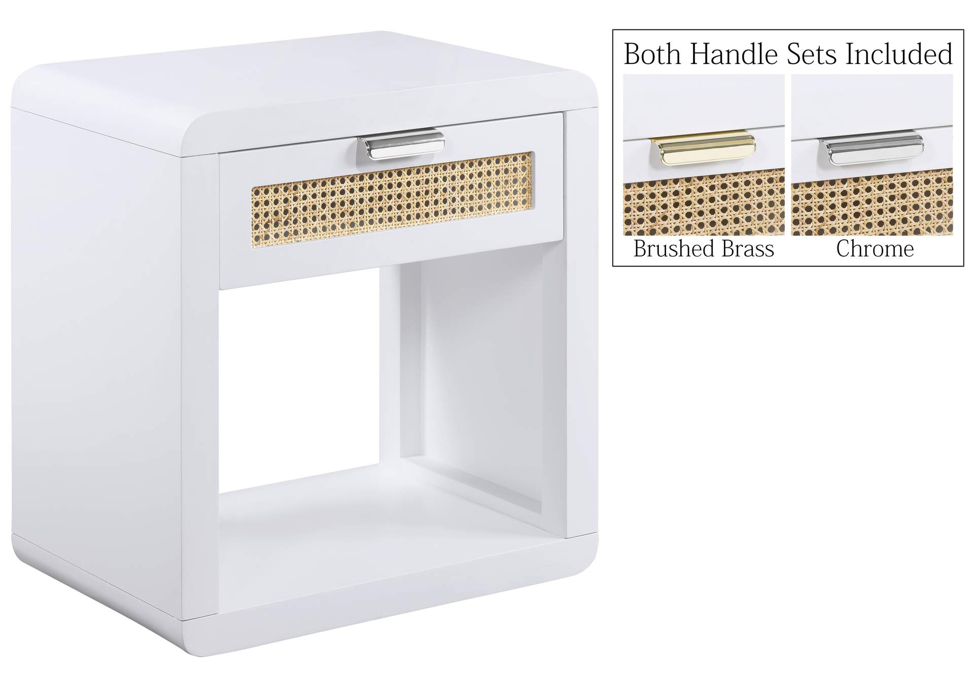 Langham White Night Stand