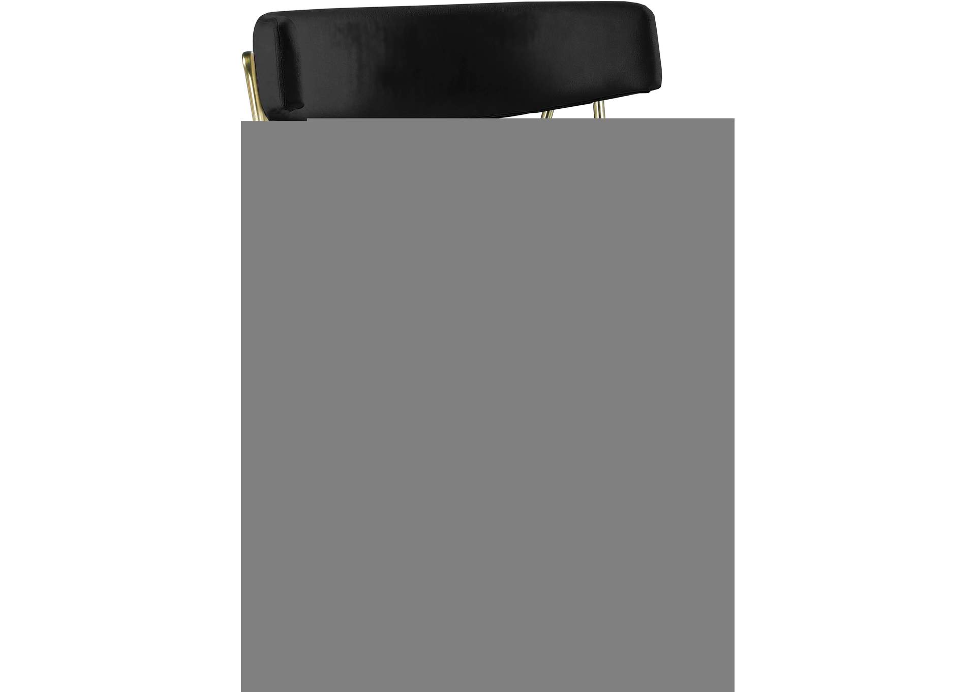 Rheingold Black Velvet Dining Chair