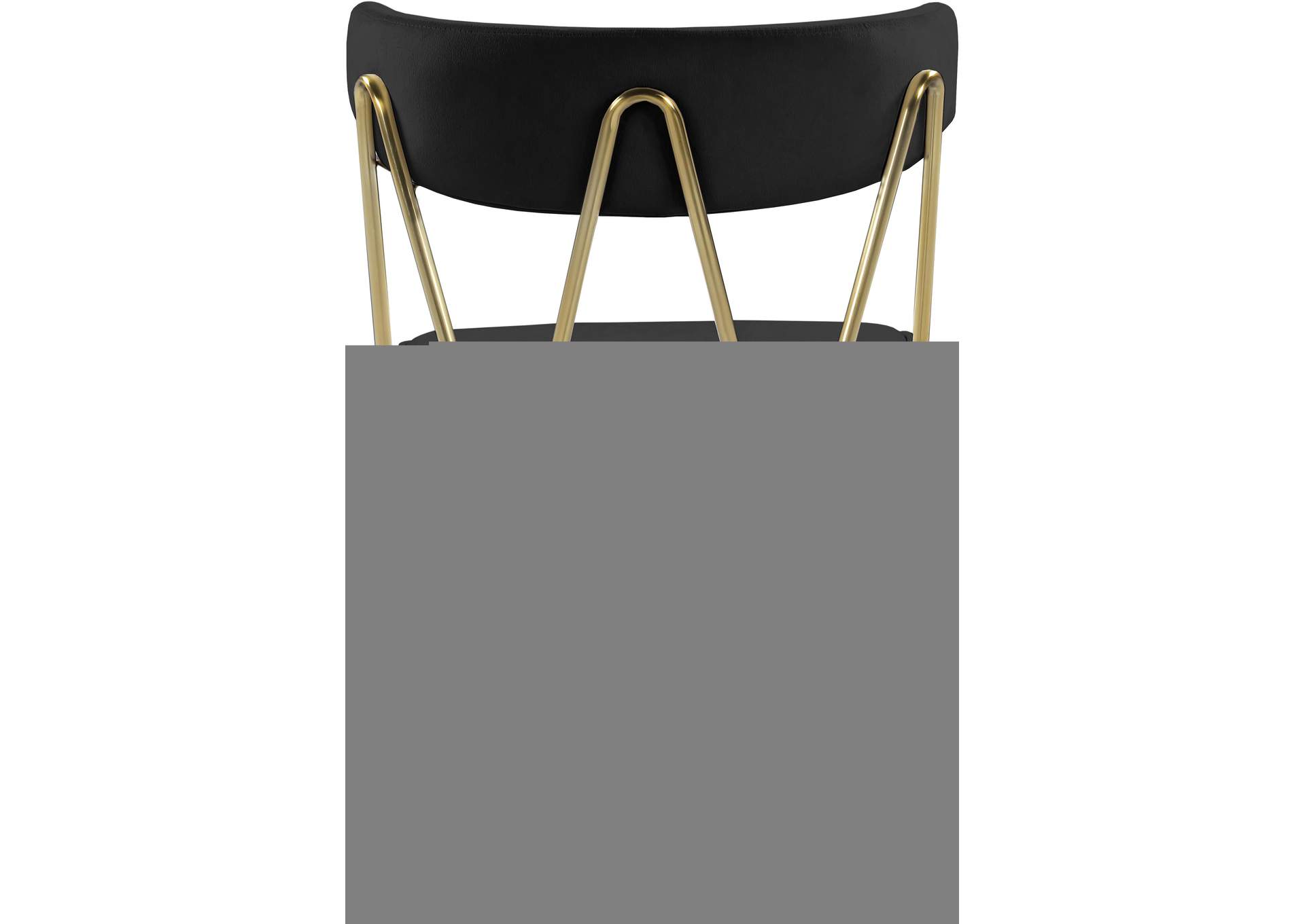 Rheingold Black Velvet Dining Chair