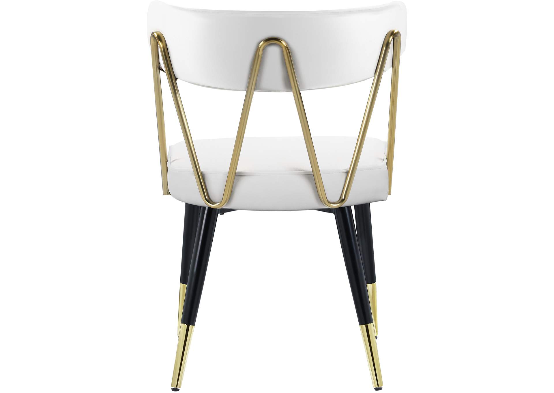 Rheingold White Vegan Leather Dining Chair