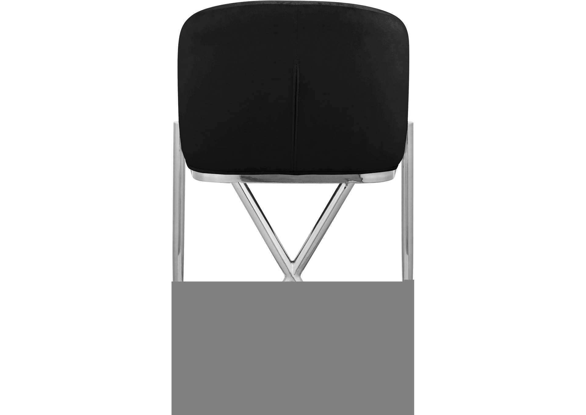 Xavier Black Velvet Counter Stool image 4