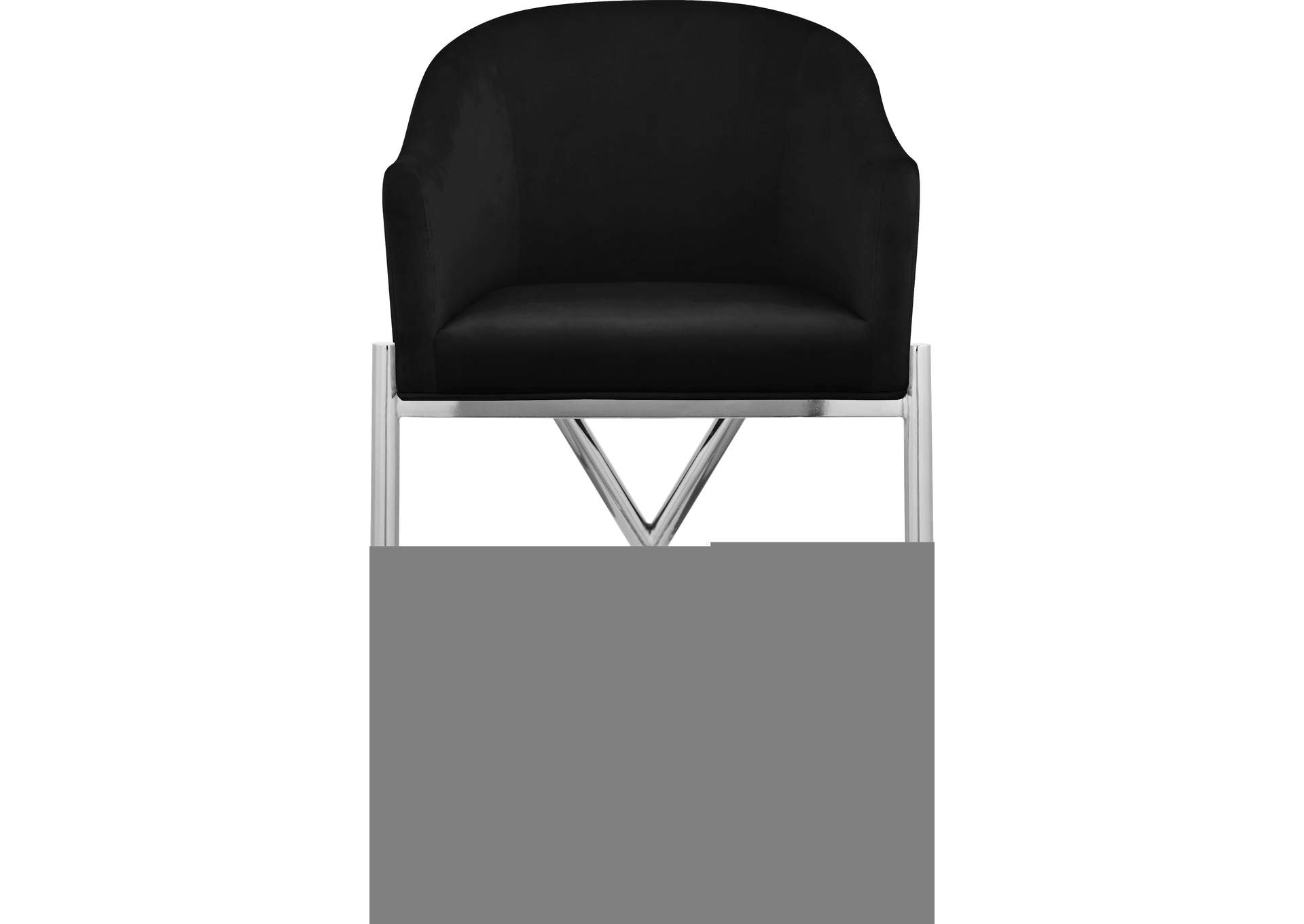 Xavier Black Velvet Counter Stool image 5