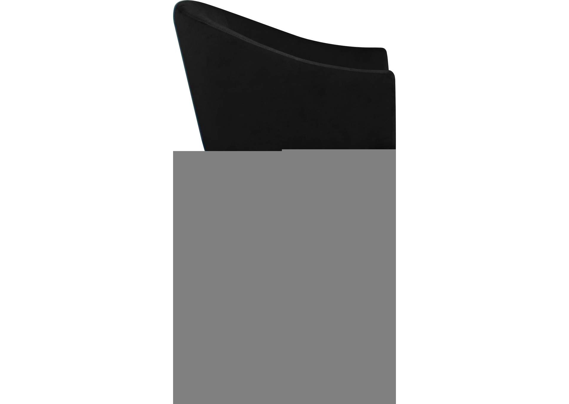 Xavier Black Velvet Counter Stool image 6
