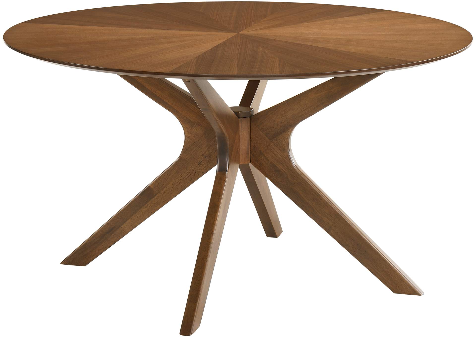 Woodson Rich Walnut Veneer Dining Table