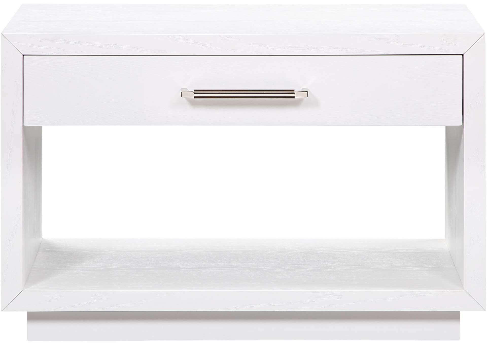 Avery White Wood Veneer Night Stand