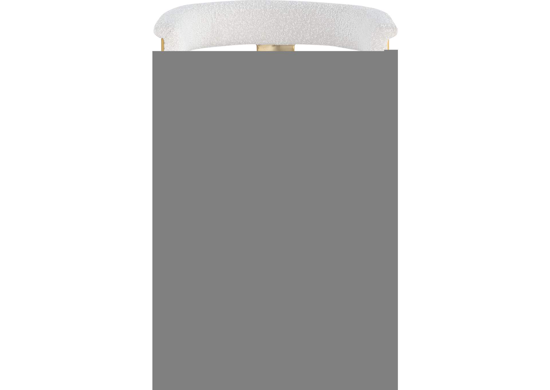 Romeo Cream Boucle Fabric Counter Stool