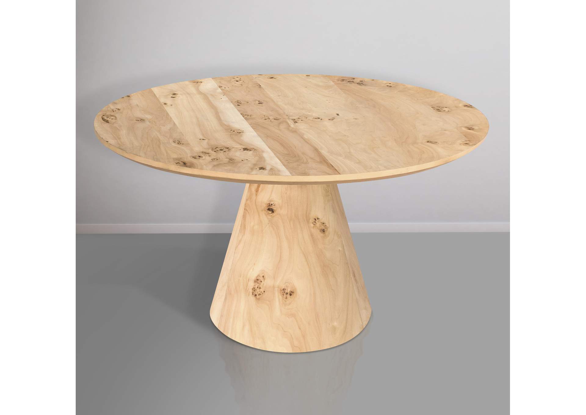 Linette Natural Burl Wood Dining Table