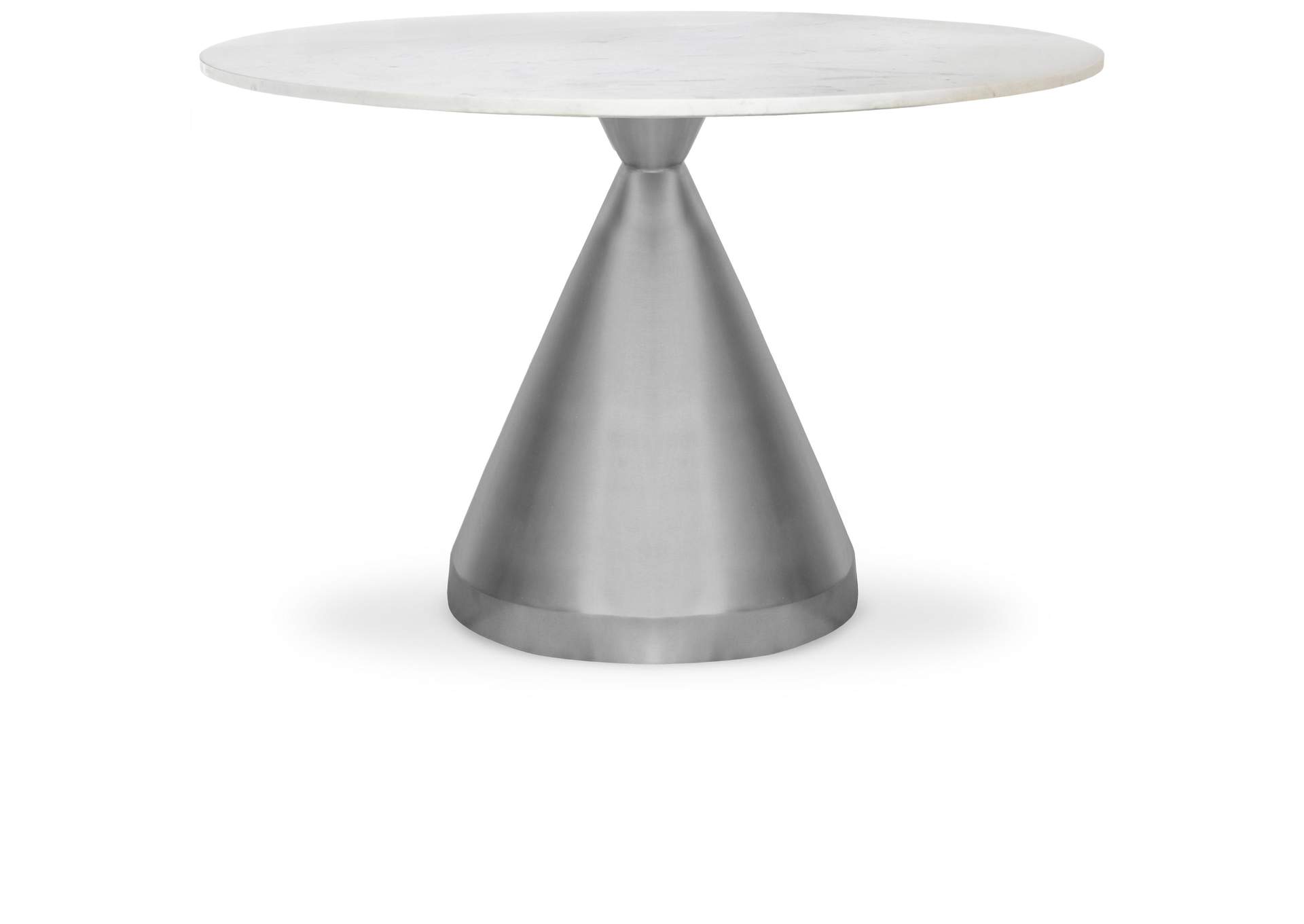 Emery White Marble Dining Table