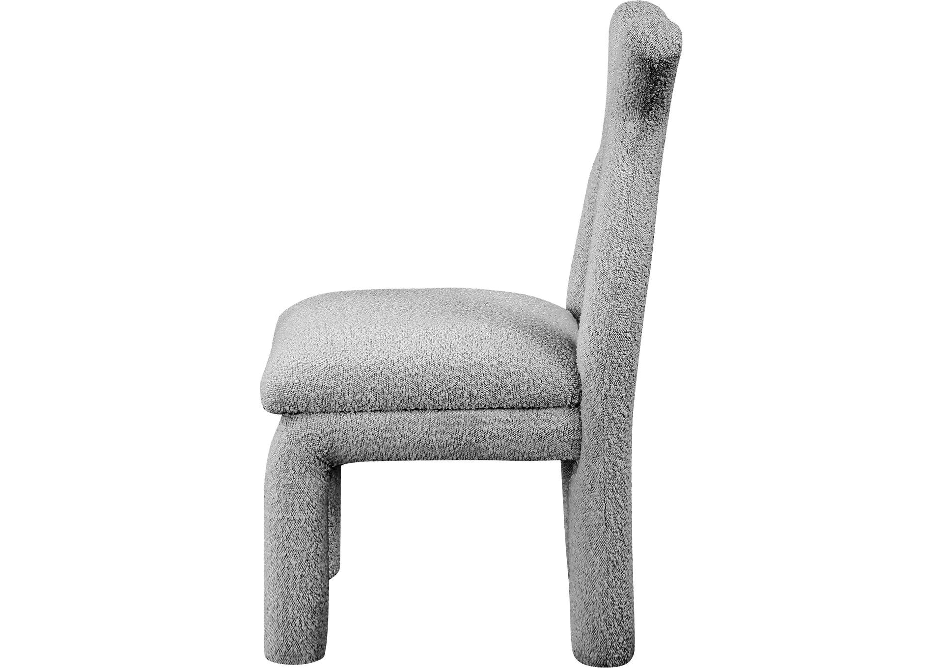 Xena Grey Boucle Fabric Accent - Dining Chair