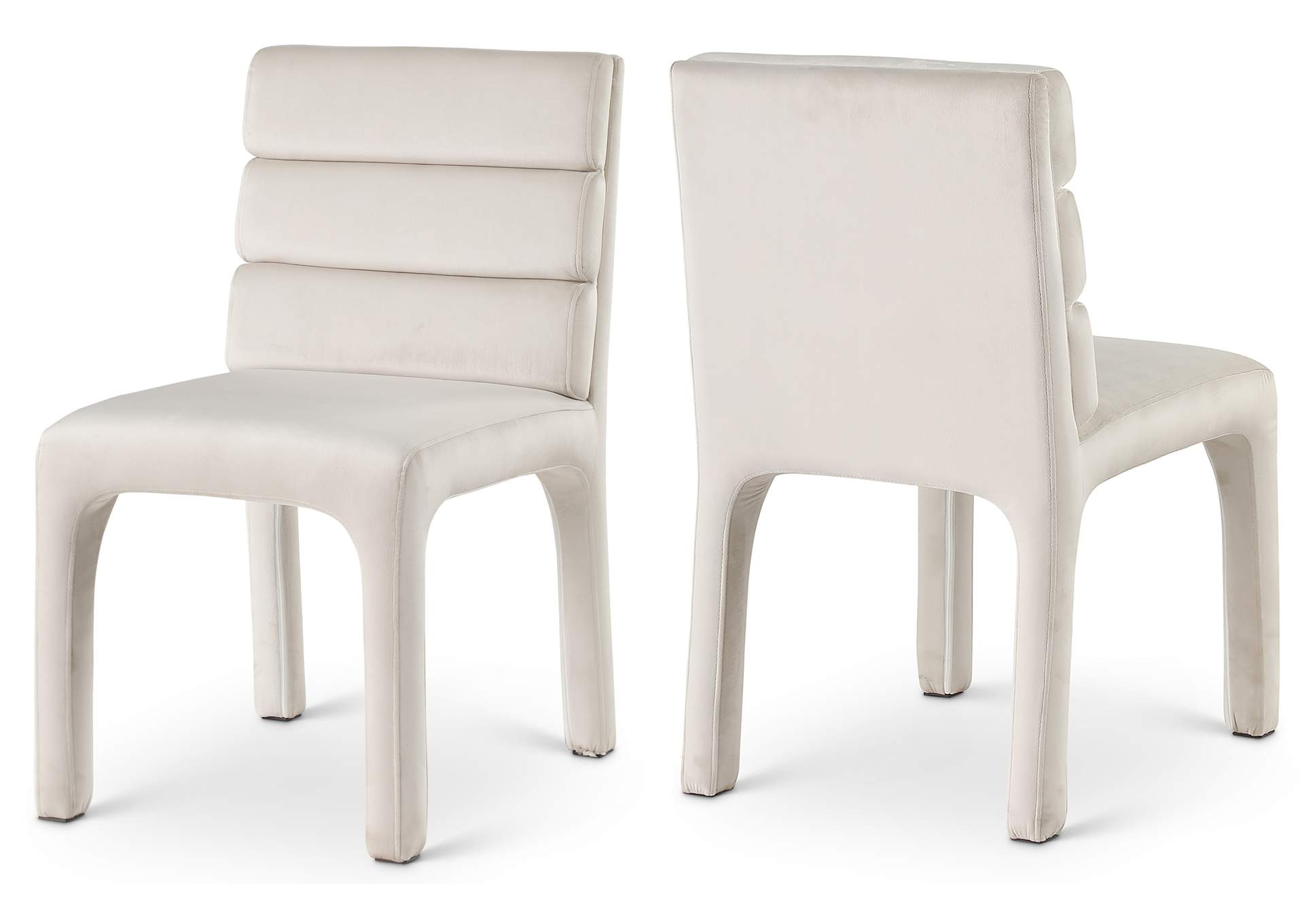 Kai Cream Velvet Dining Chair