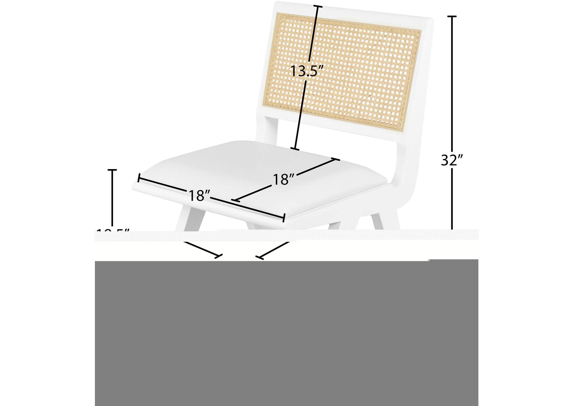 Abby Cream Vegan Leather Dining Side Chair