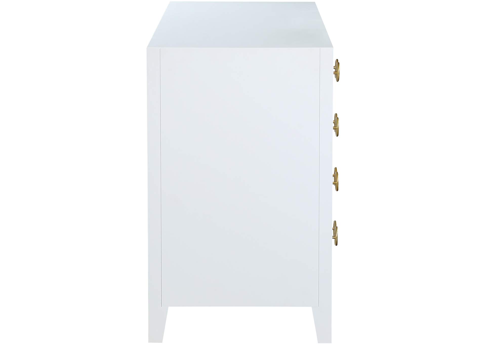 Bowtie White - Gold Dresser