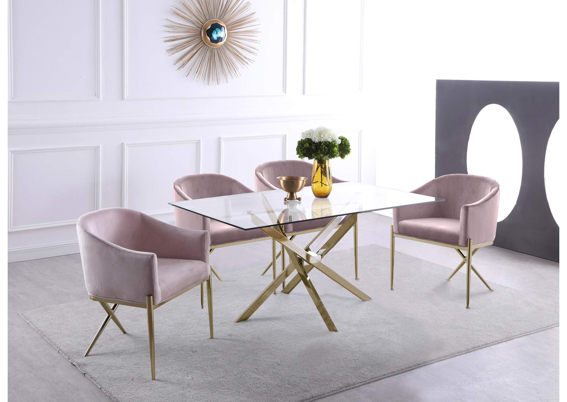 Xander Gold Dining Table image 3