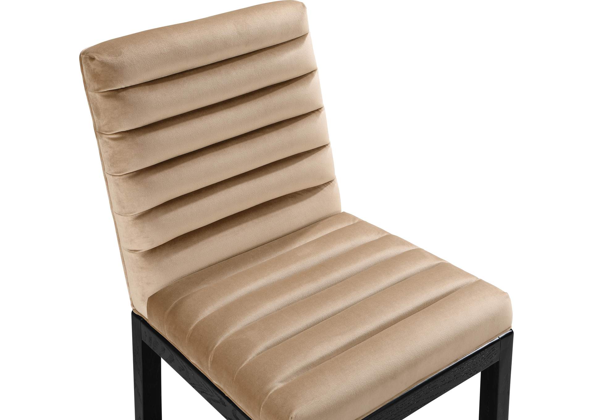 Evelyn Beige Velvet Dining Chair
