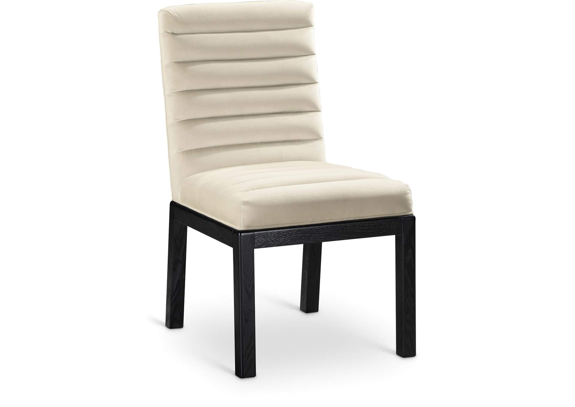 Evelyn Cream Velvet Dining Chair image 1