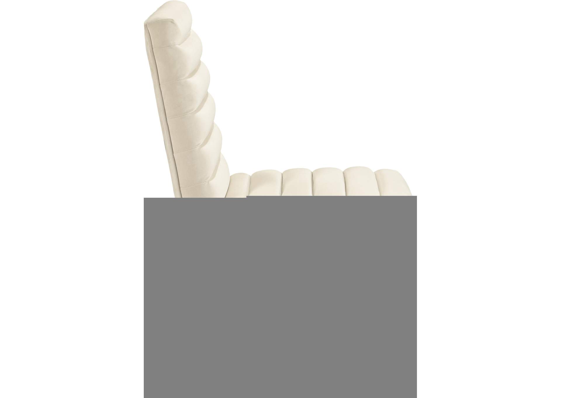 Evelyn Cream Velvet Dining Chair image 5