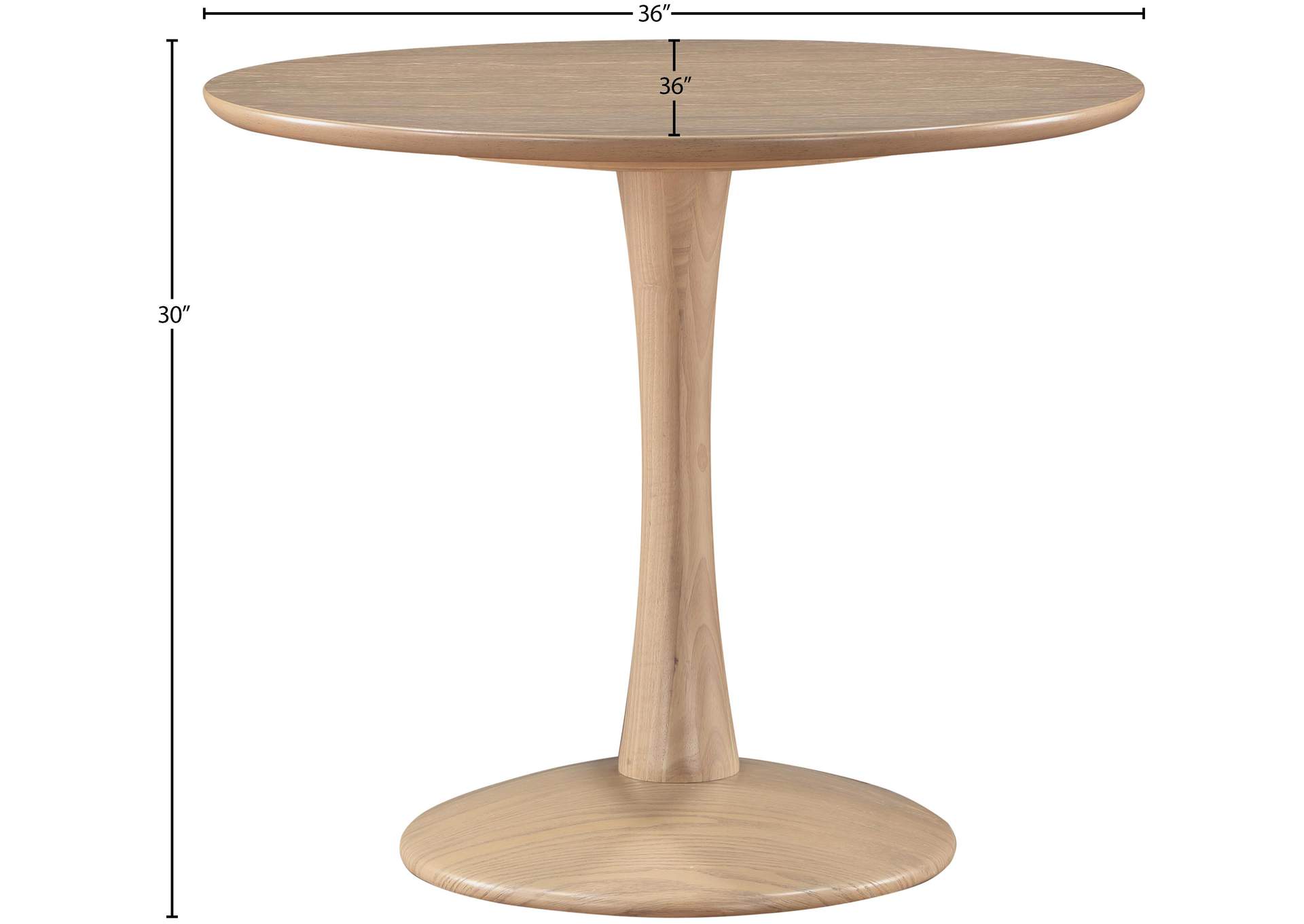Tulip Natural Oak Dining Table image 7