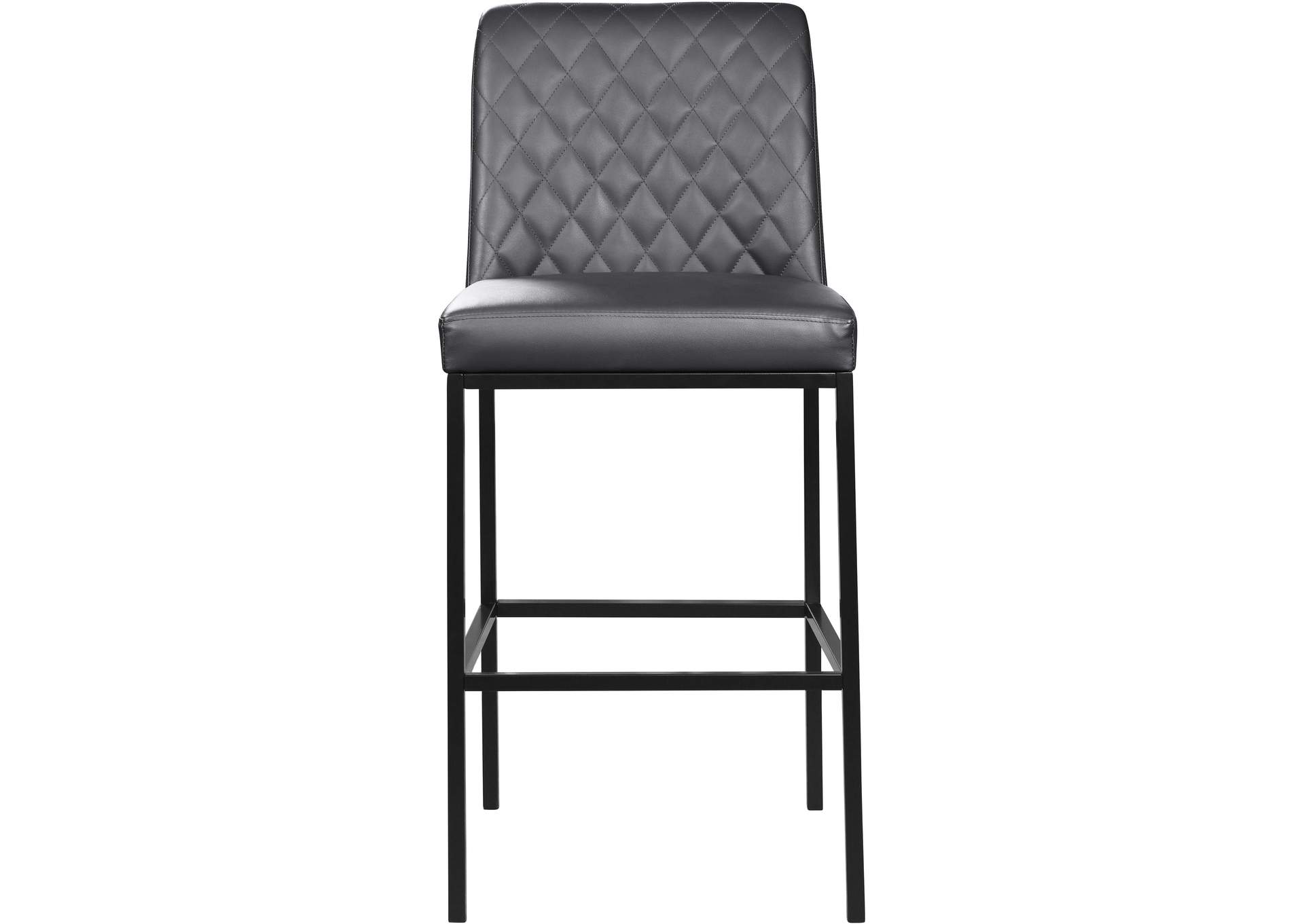 Bryce Grey Vegan Leather Stool