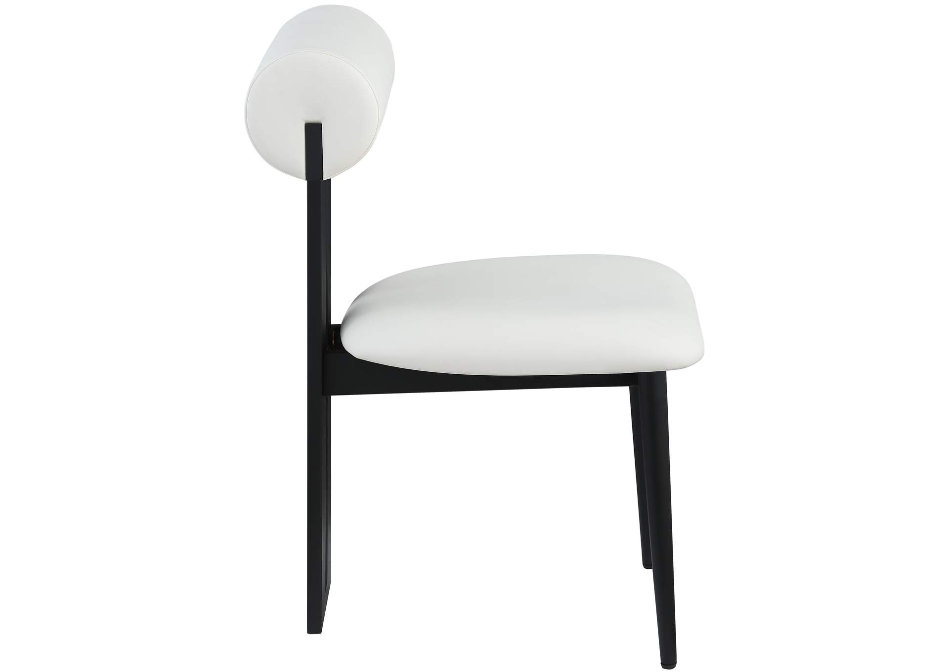 Dario Cream Faux Leather Dining Chair Set of 2