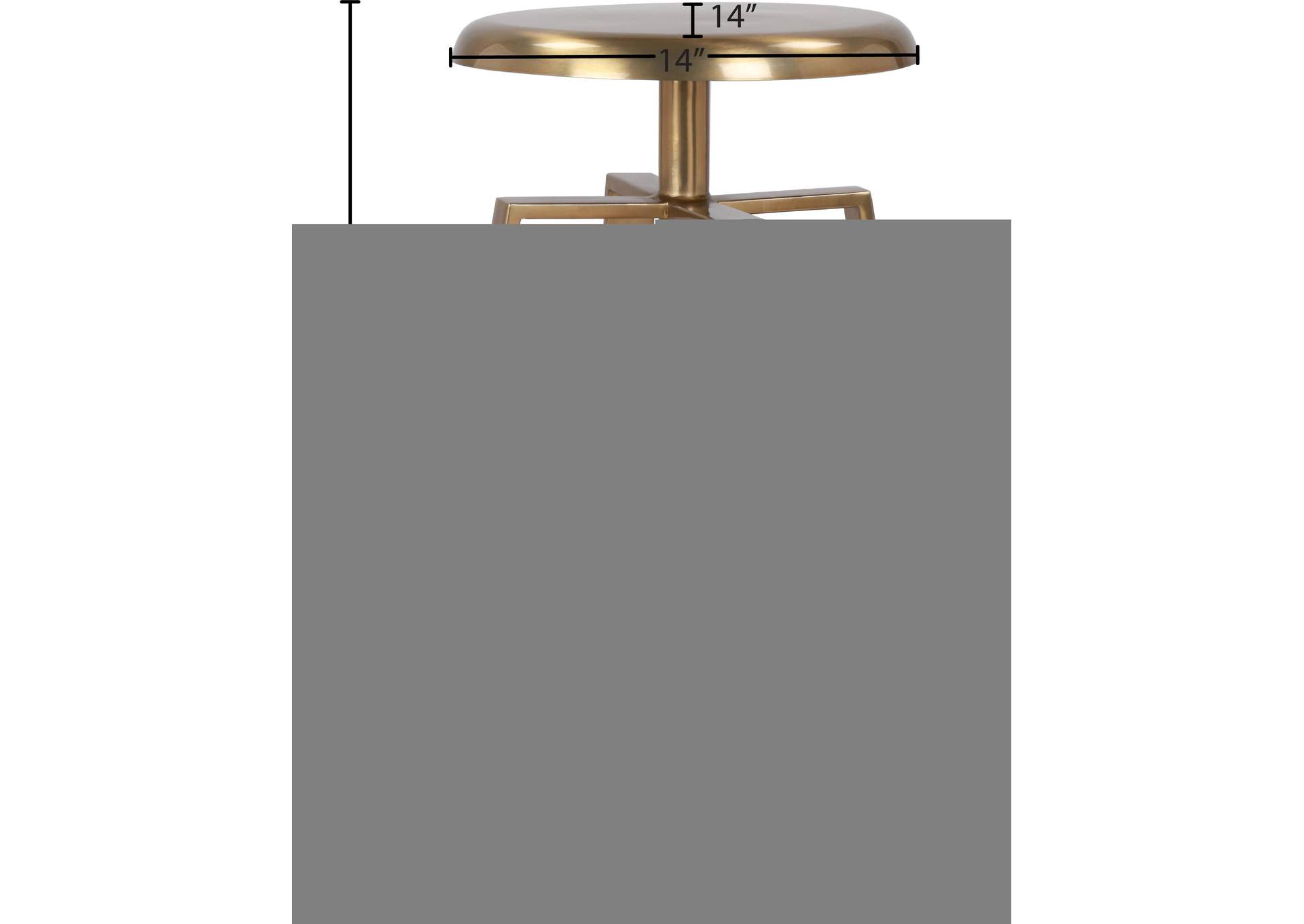Lang Gold Iron Counter - Bar Stool