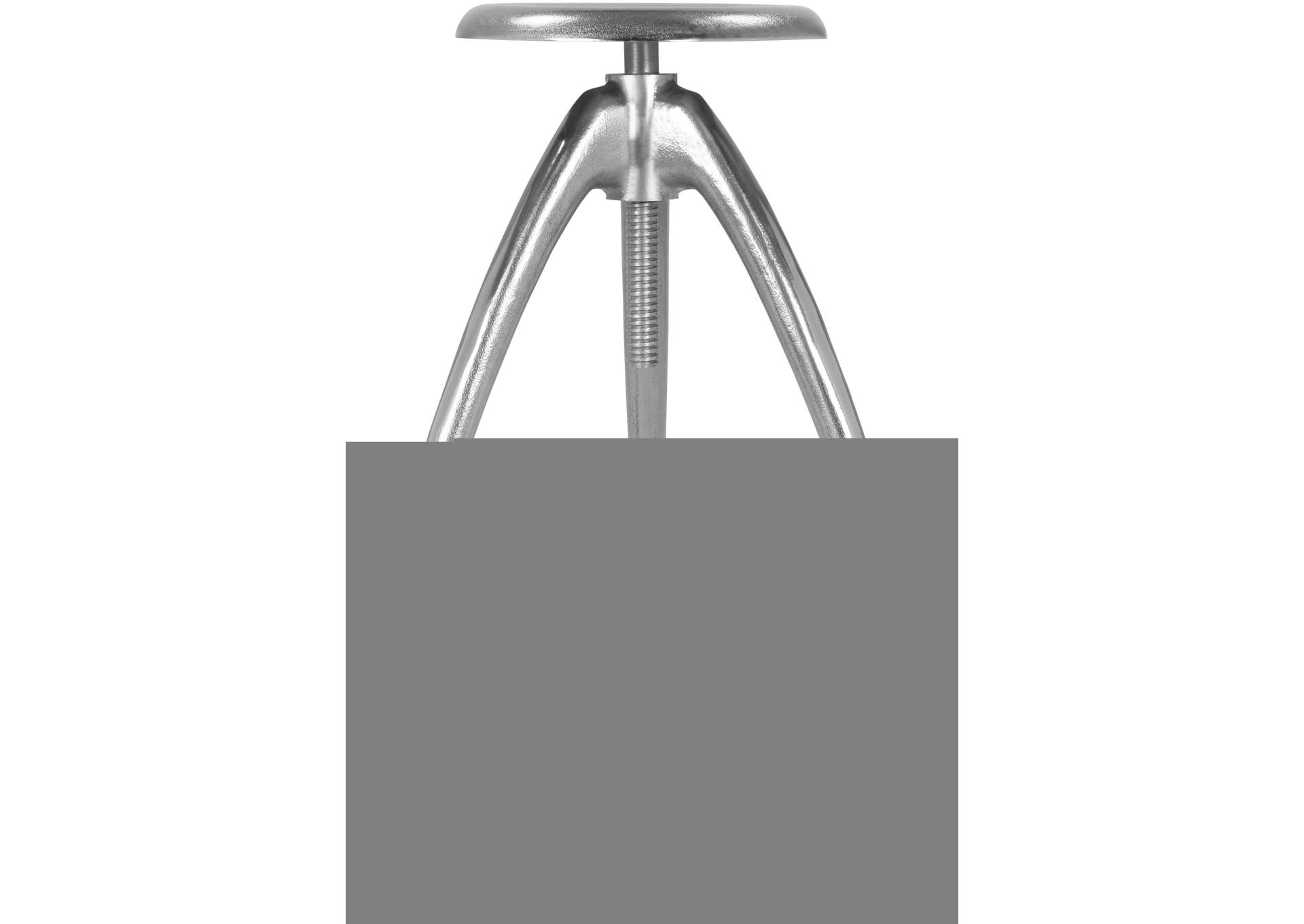 Clara Silver Aluminum Counter - Bar Stool