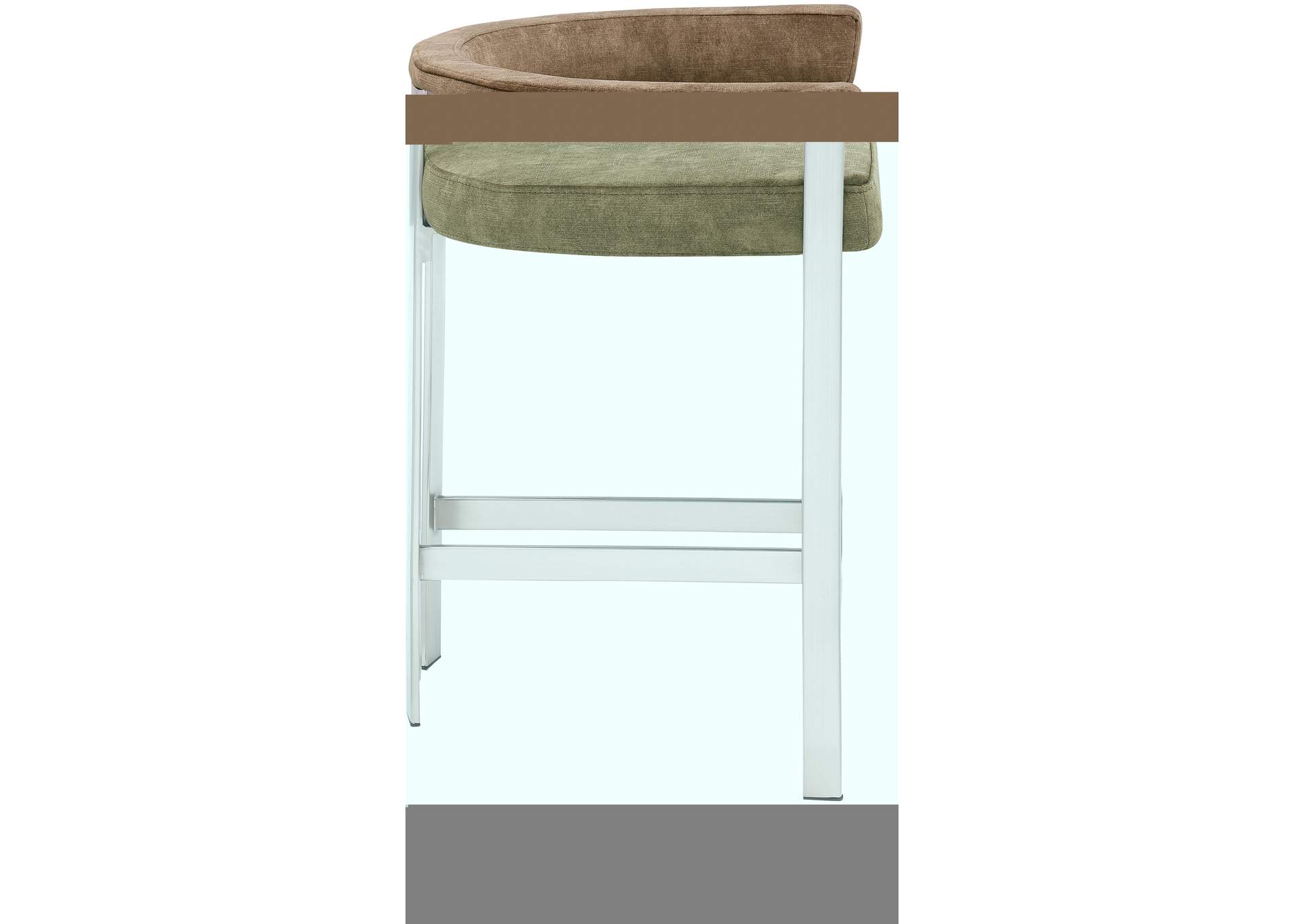Marcello Brown Velvet Counter Stool