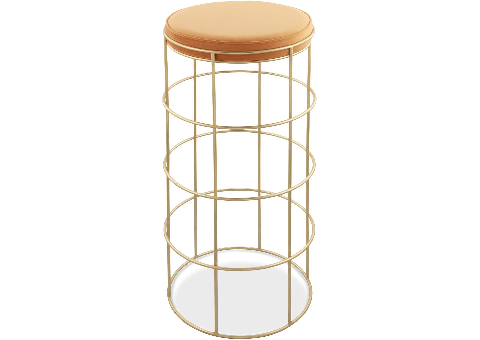 Rebar Mango Velvet Bar Stool