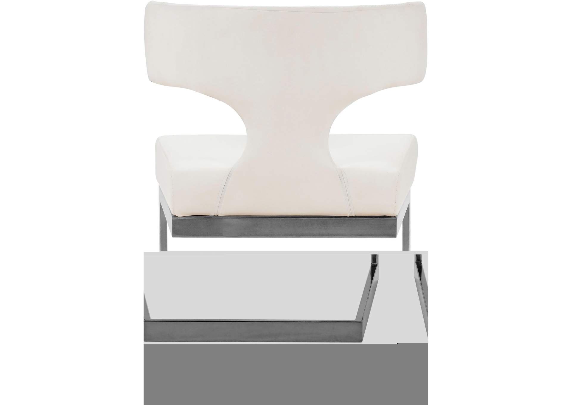 Alexandra White Vegan Leather Dining Chair