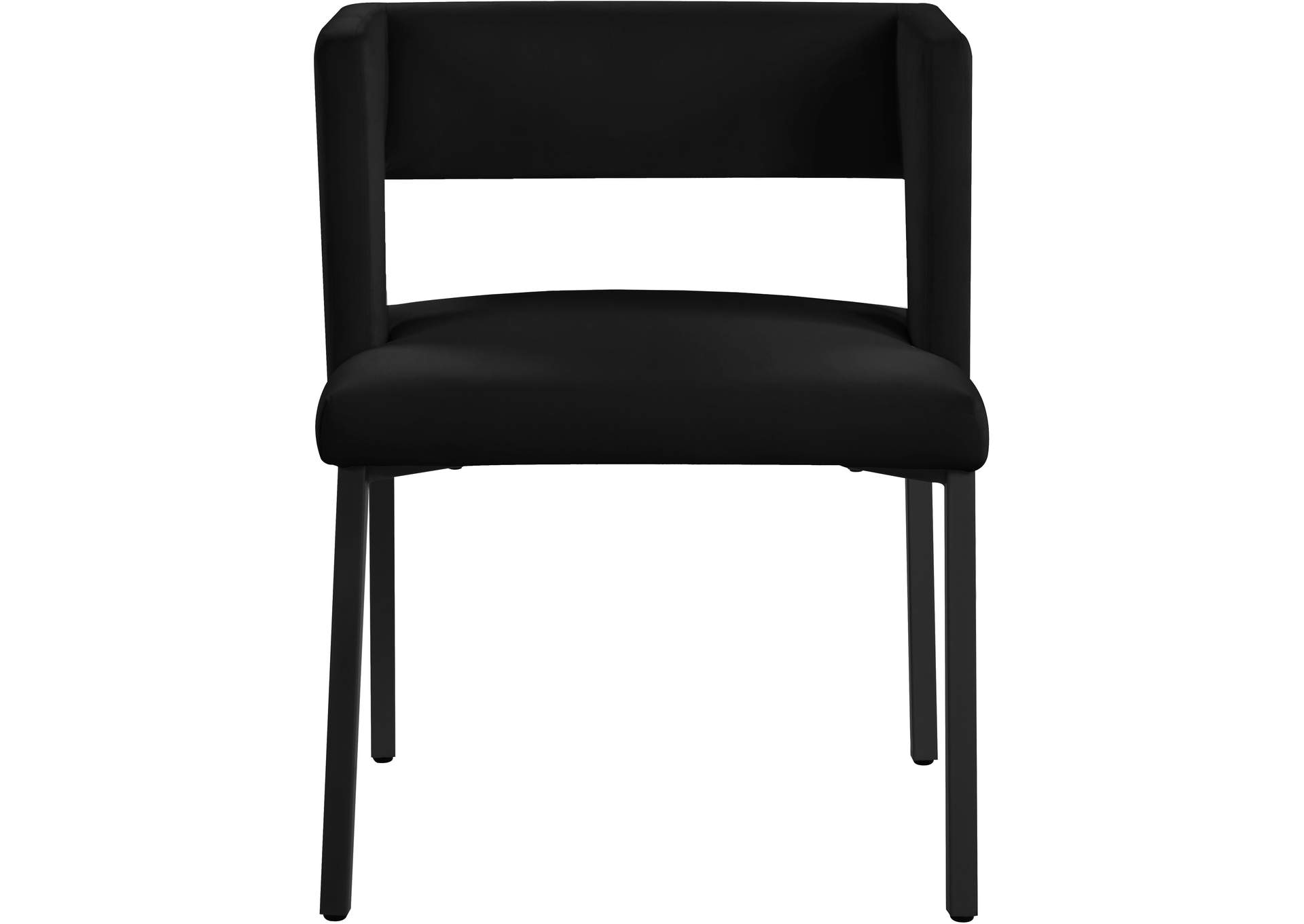Caleb Black Velvet Dining Chair