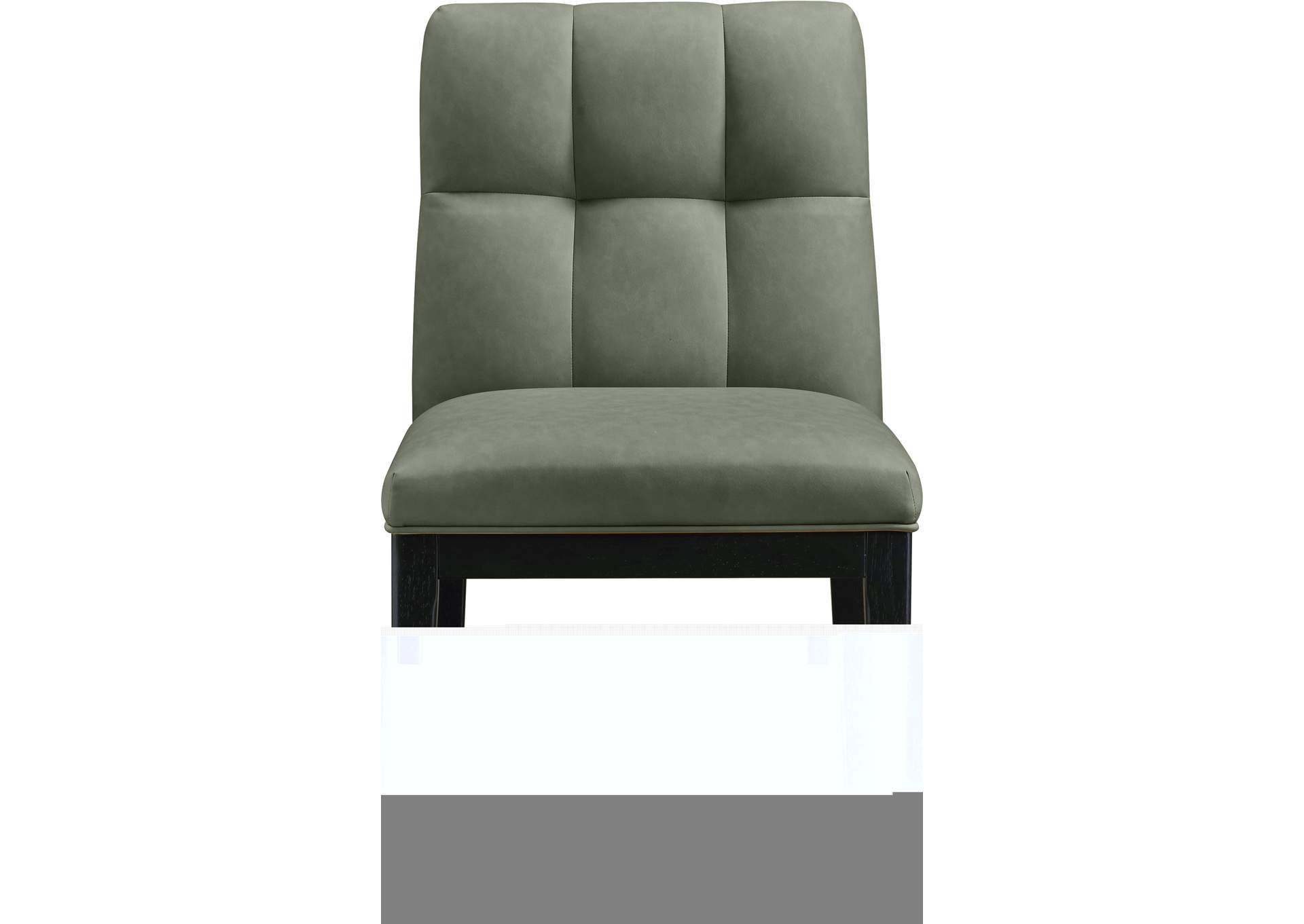 Adrian Green Vegan Leather Dining Side Chair image 4