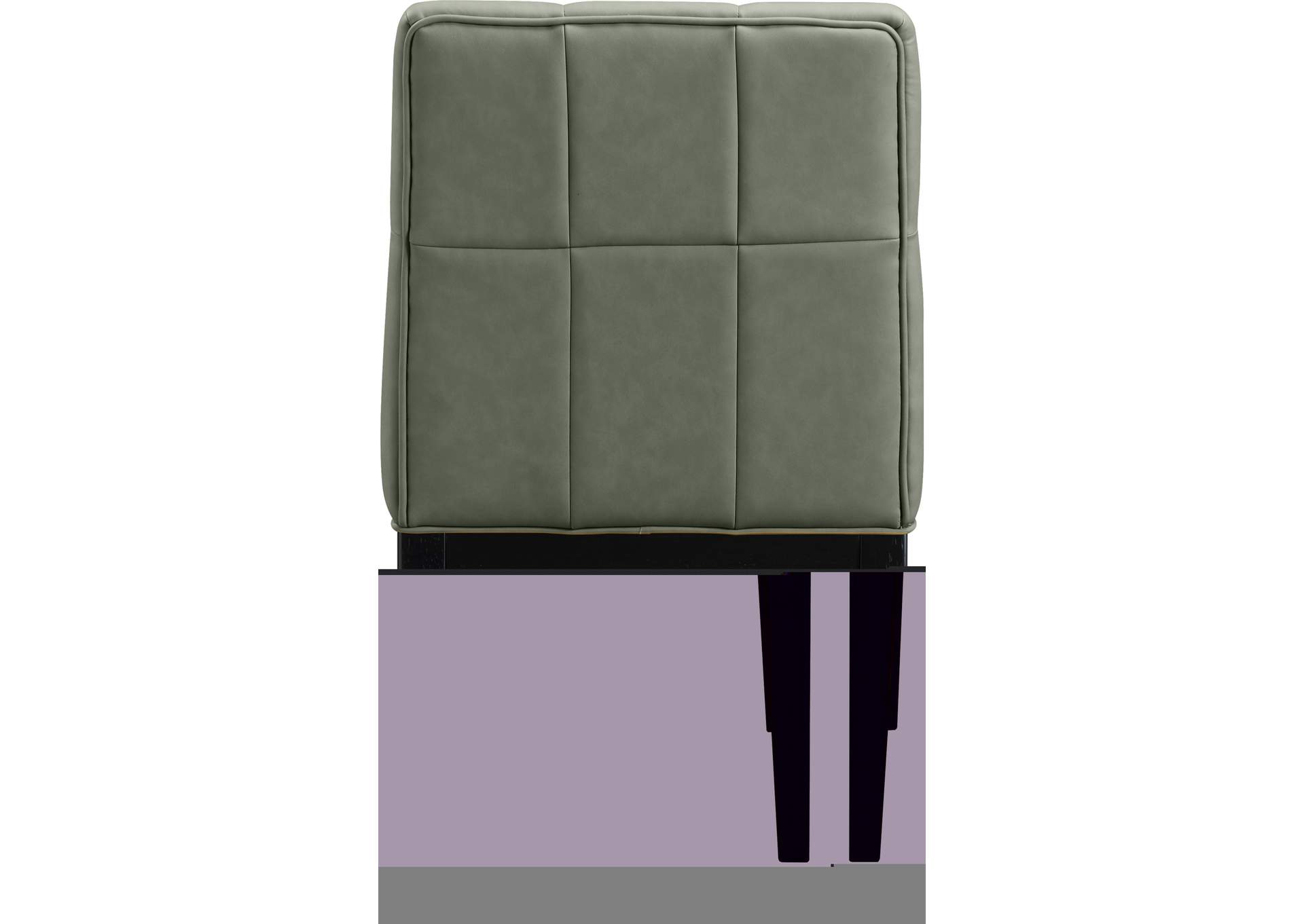Adrian Green Vegan Leather Dining Side Chair image 6