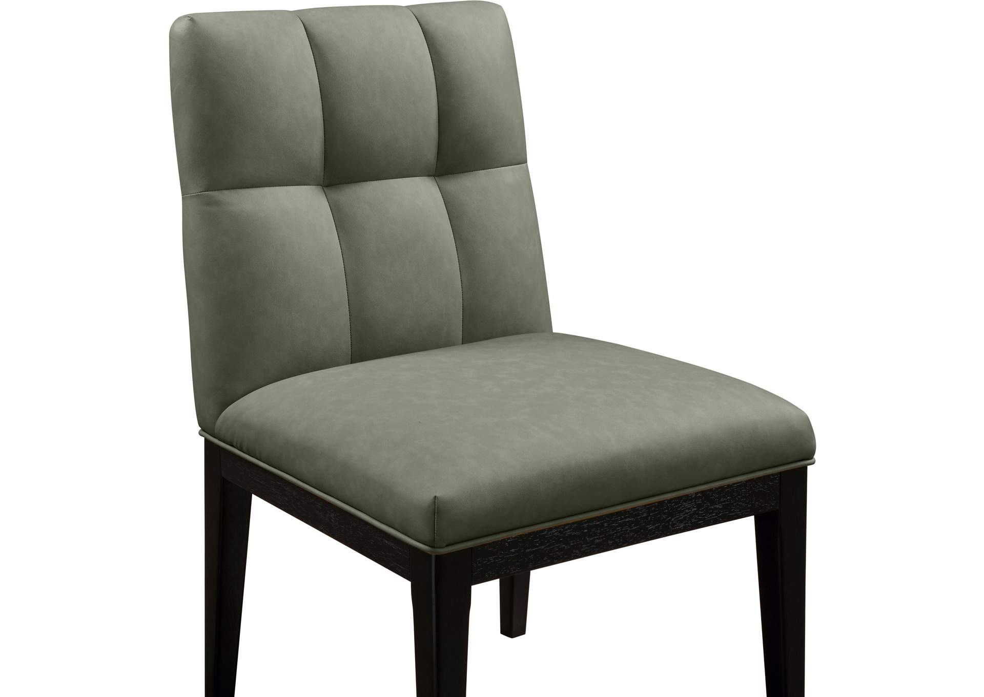 Adrian Green Vegan Leather Dining Side Chair image 7