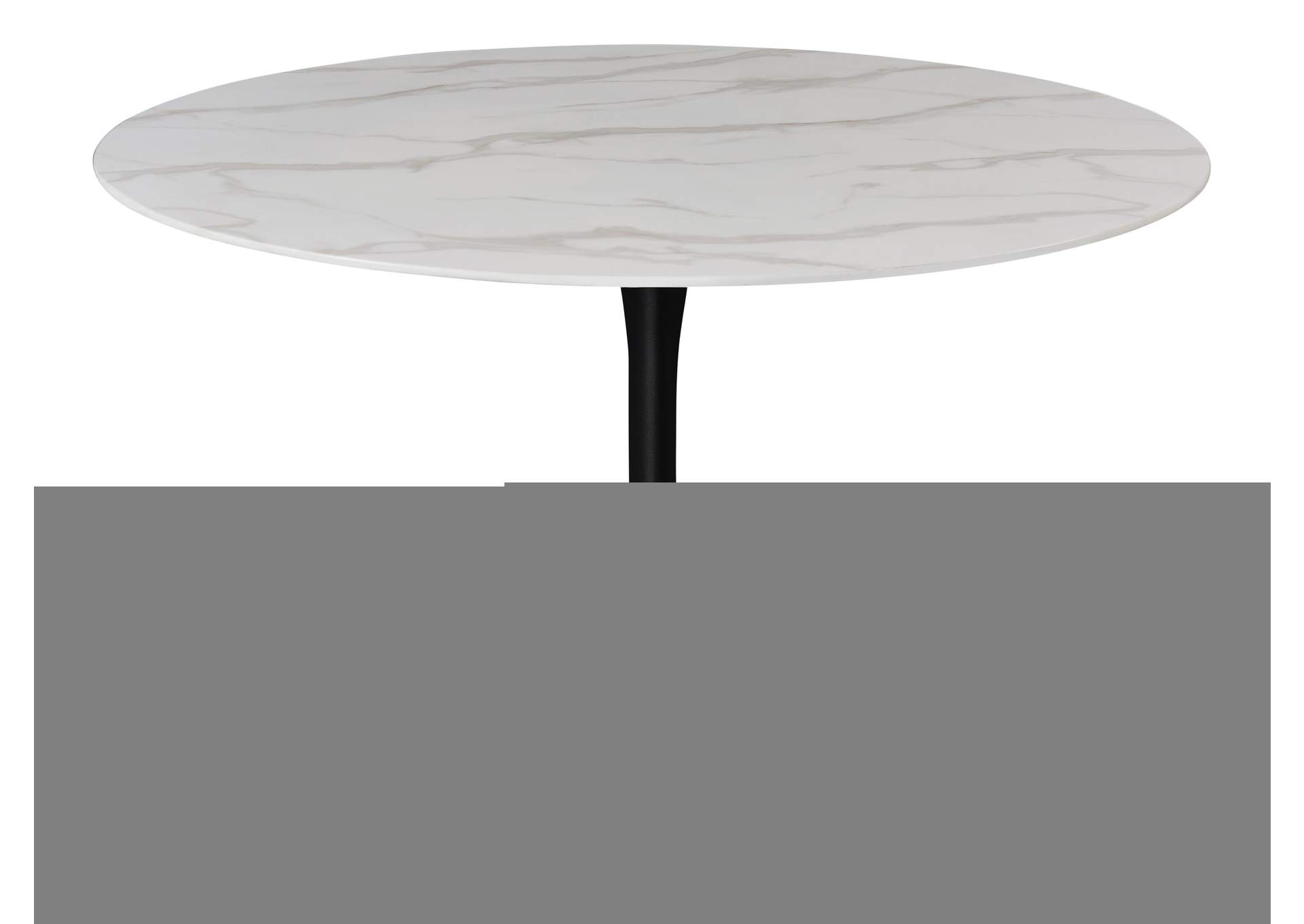 Tulip Matte Black Dining Table