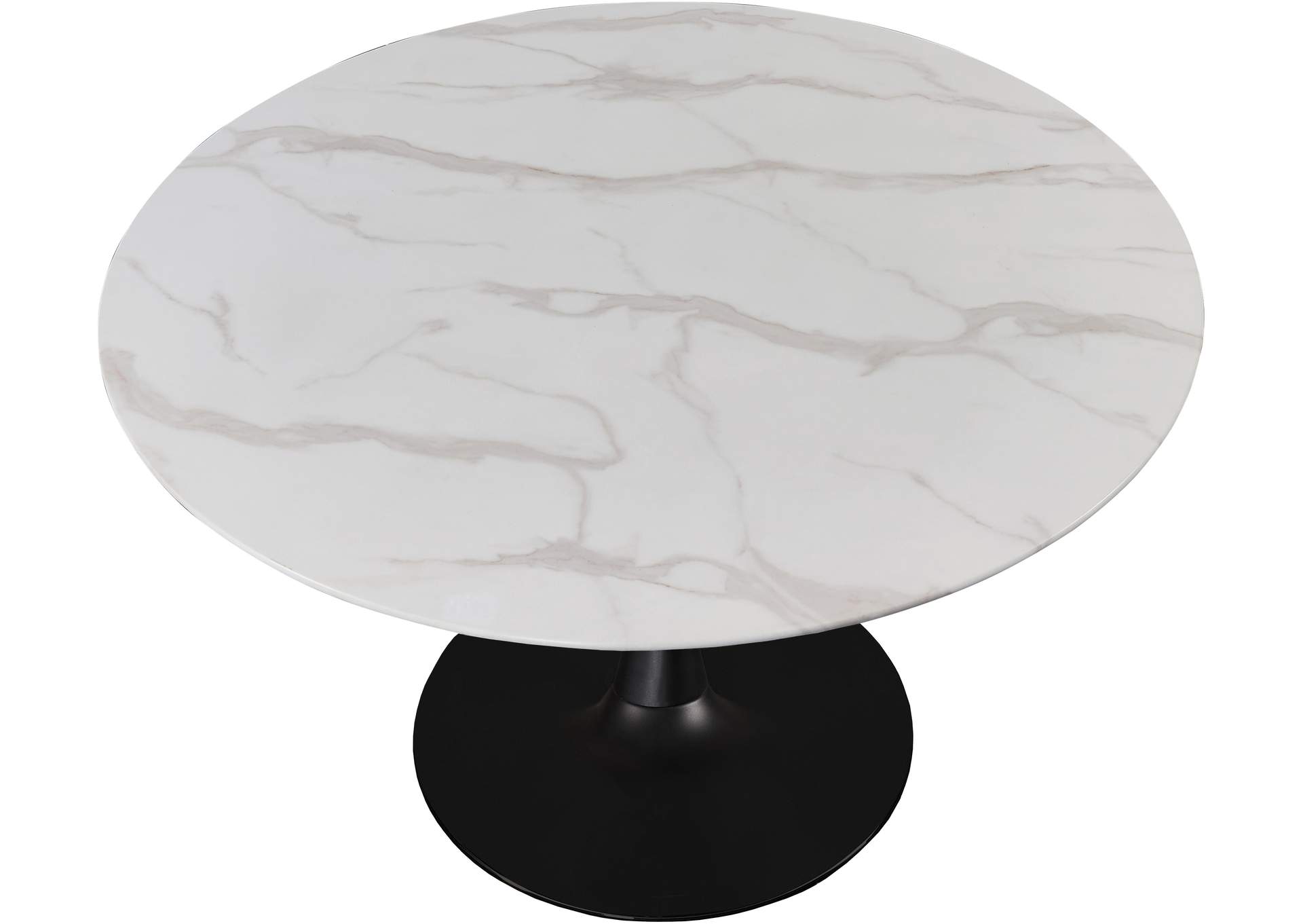 Tulip Matte Black Dining Table