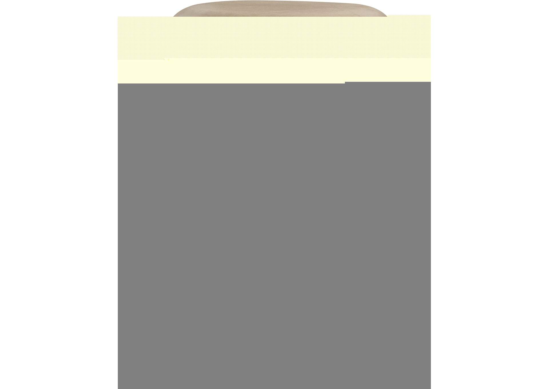 Monette Beige Velvet Counter Stool image 1