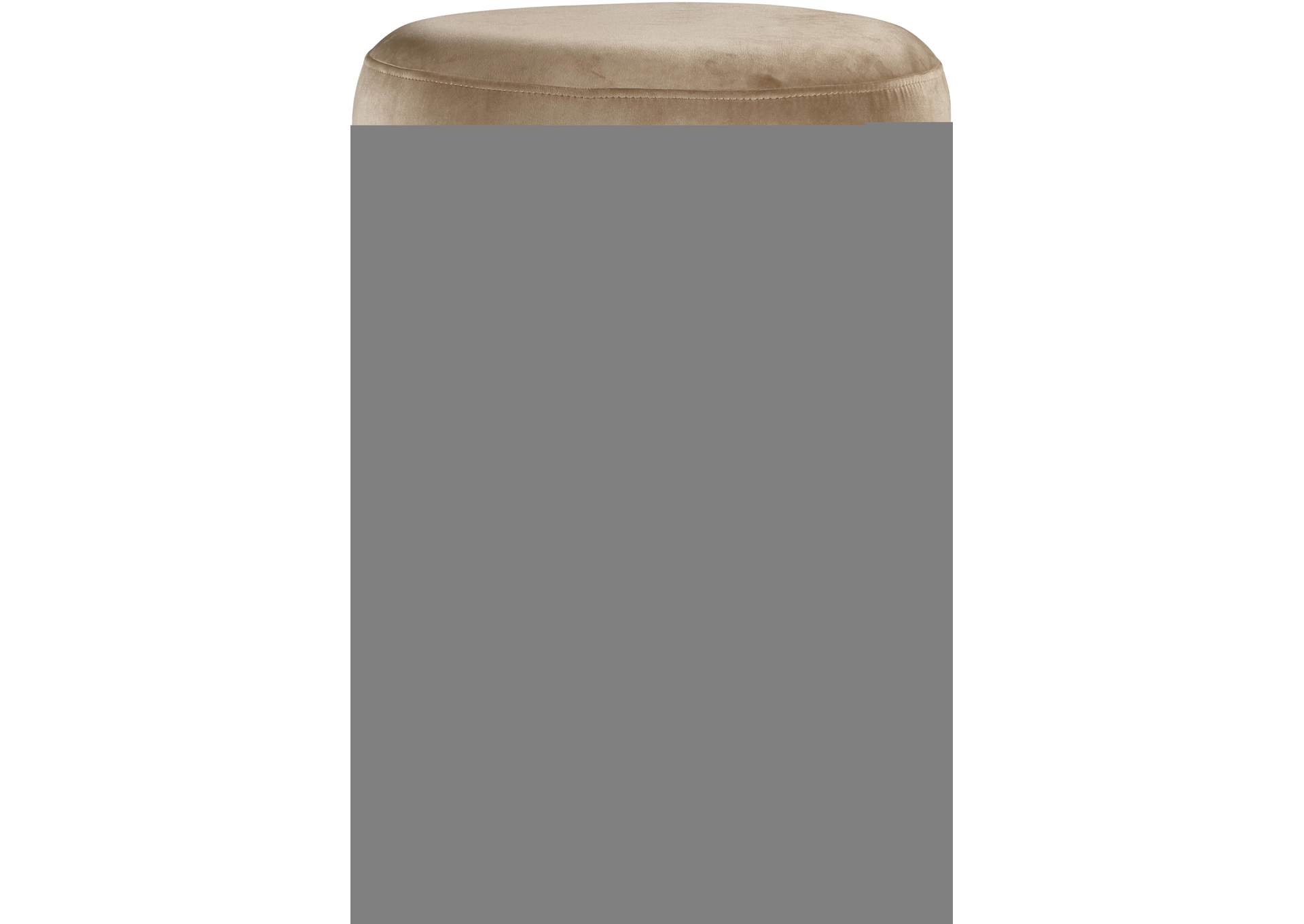 Monette Beige Velvet Counter Stool image 4