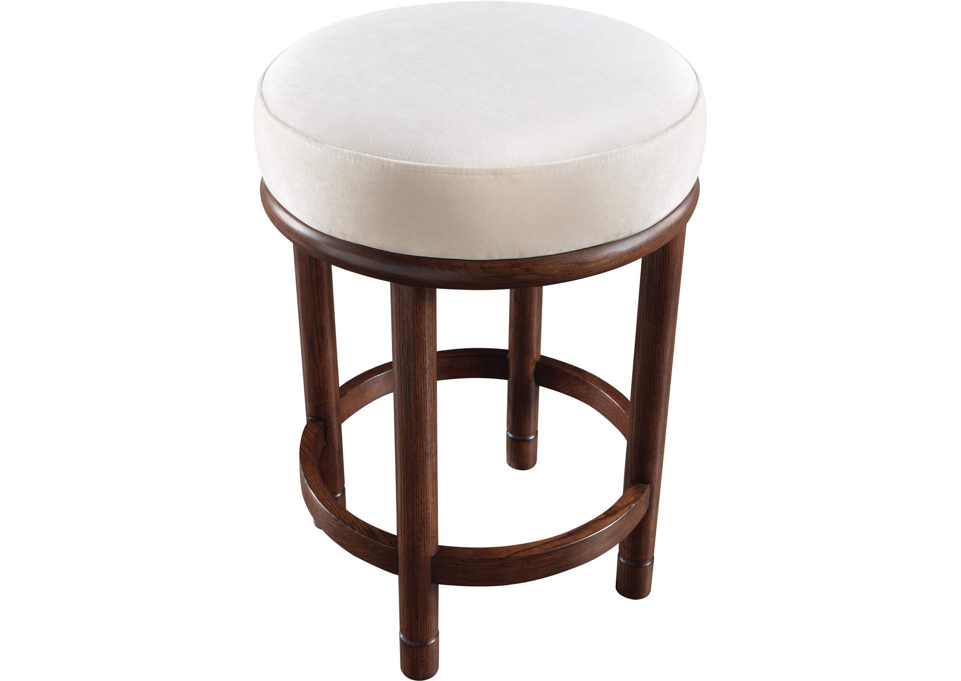 Monette Cream Velvet Counter Stool