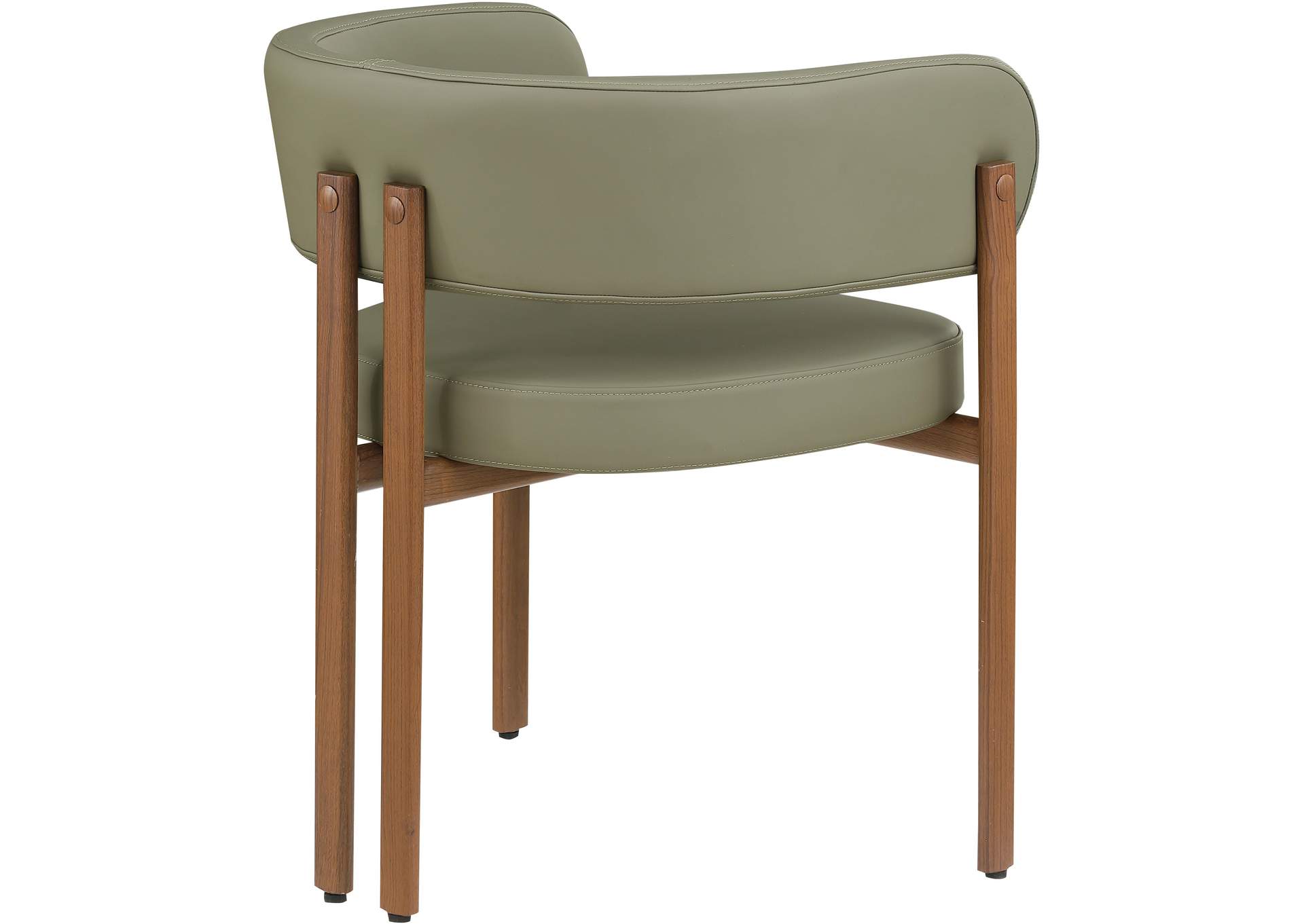 Gideon Olive Green Vegan Leather Dining Chair