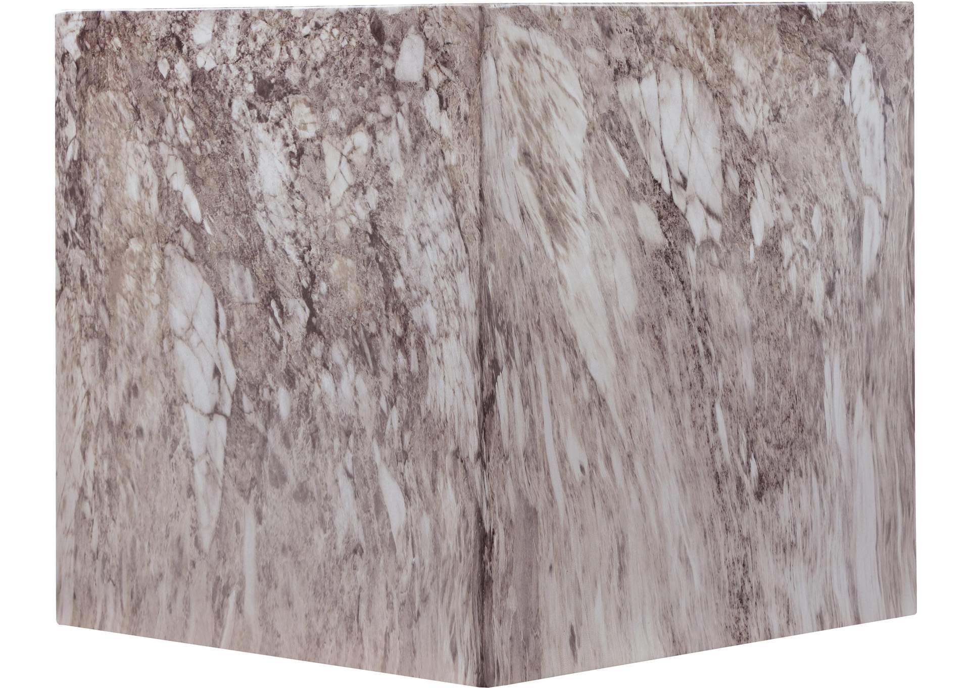 Piazza Brown Marble Finish Concrete End Table image 6