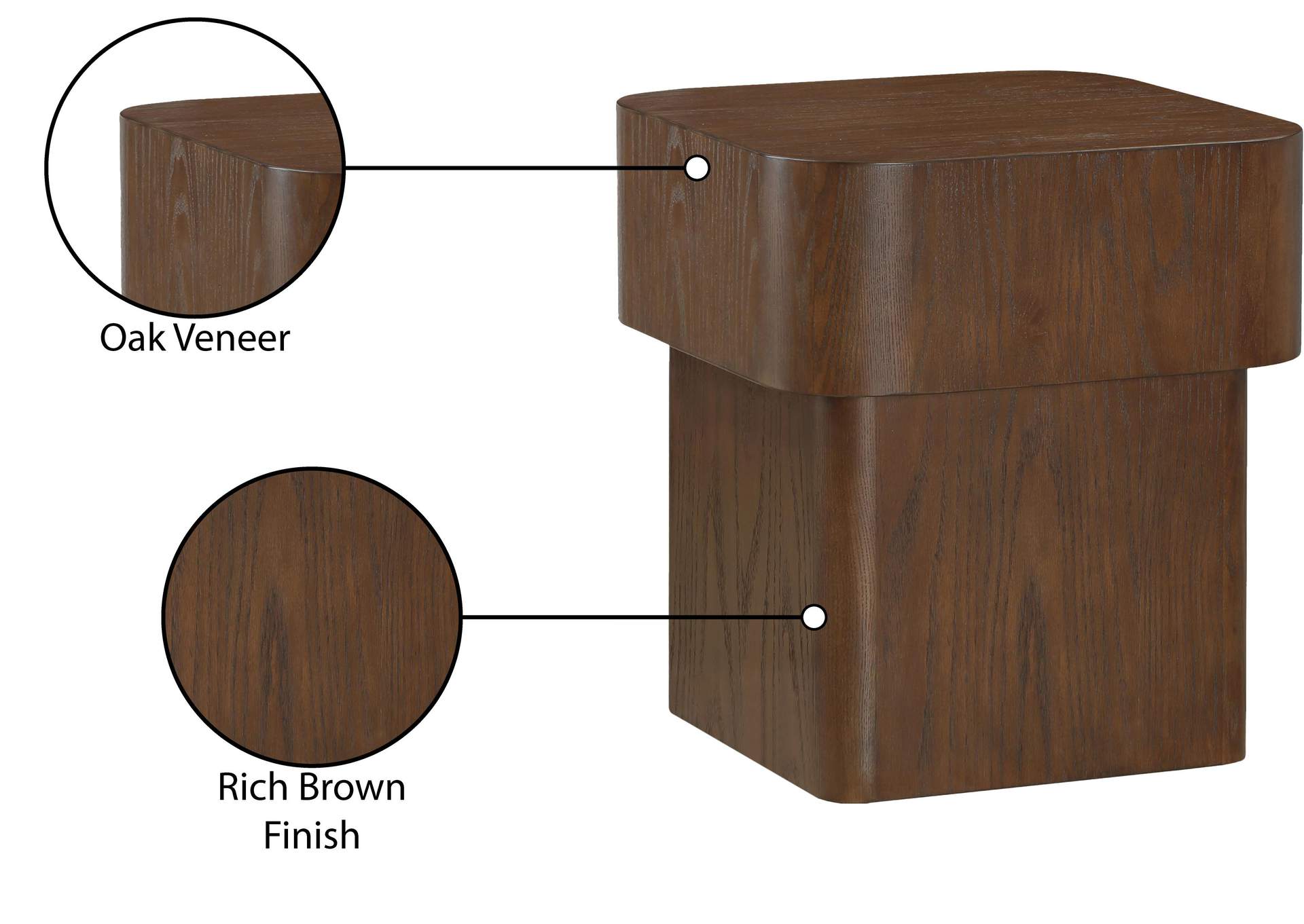Oakmont Brown End Table image 8
