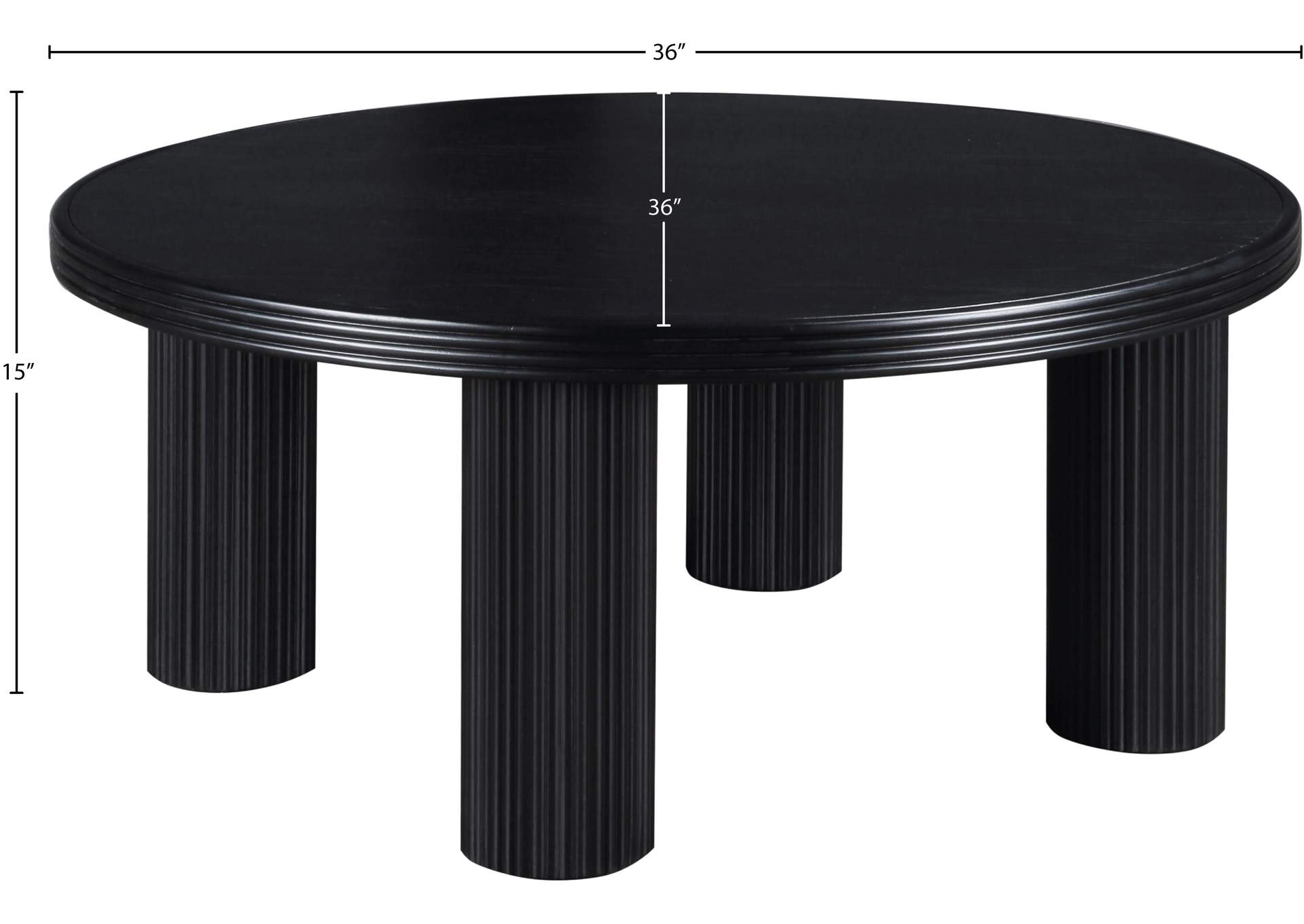 Hayden Black Coffee Table image 7