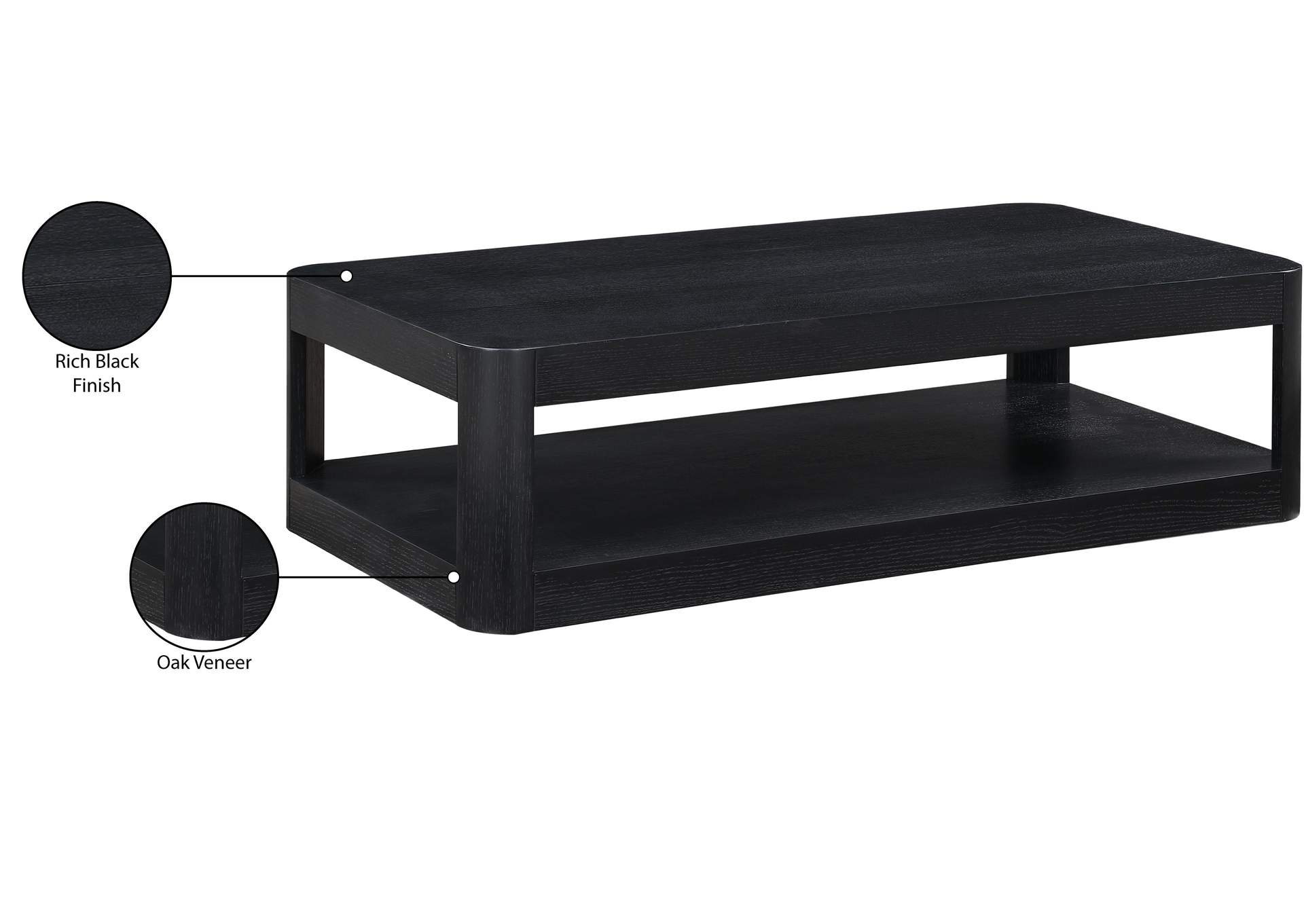 Reeves Black Coffee Table image 8
