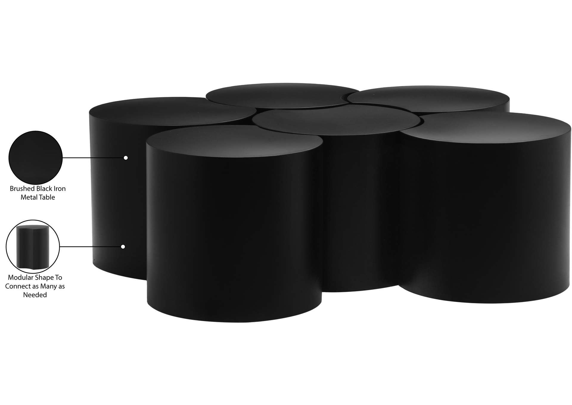 Dimple Black Coffee Table